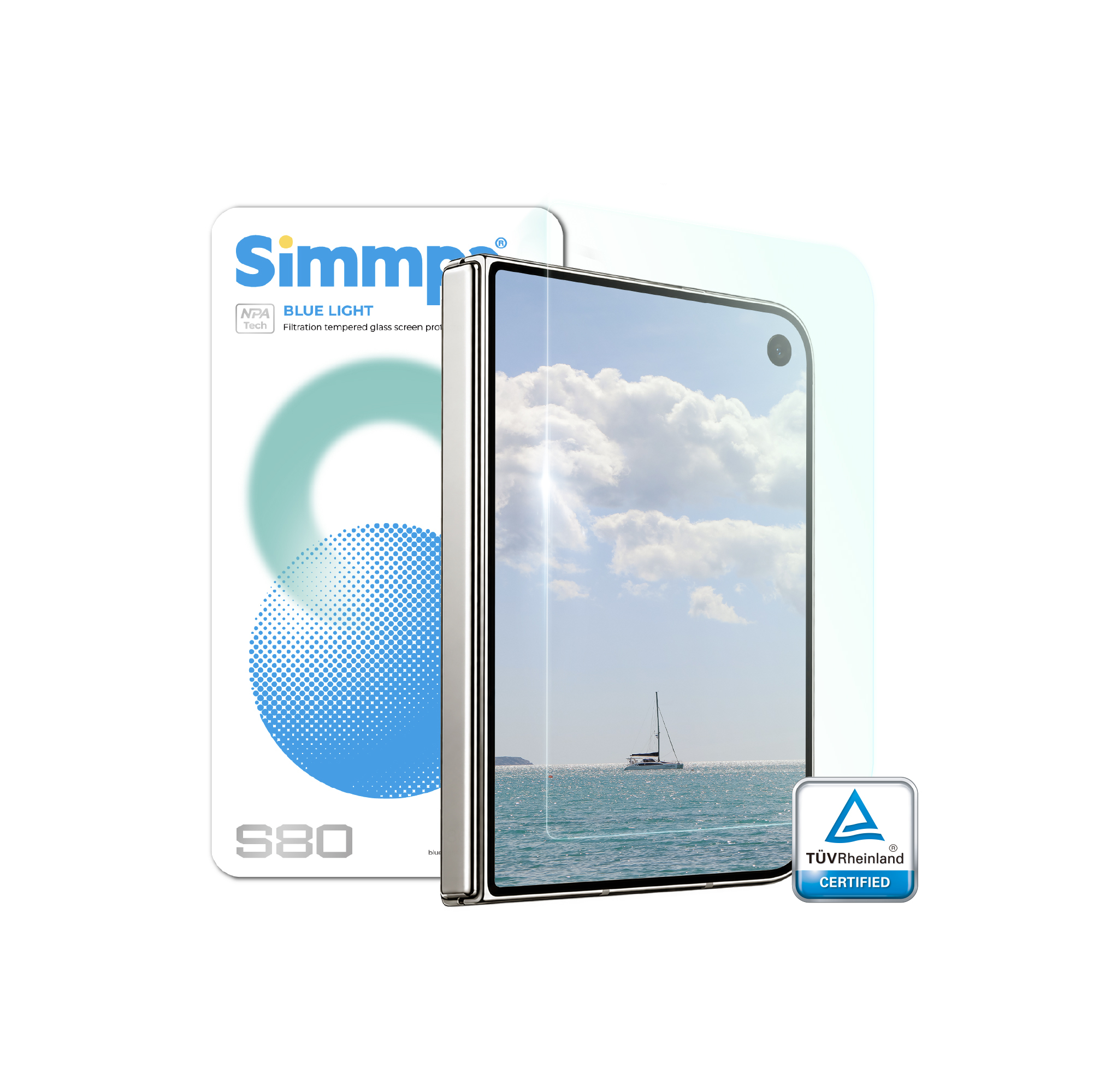 【iPhone Duo】S-80 透明抗藍光護眼保護貼