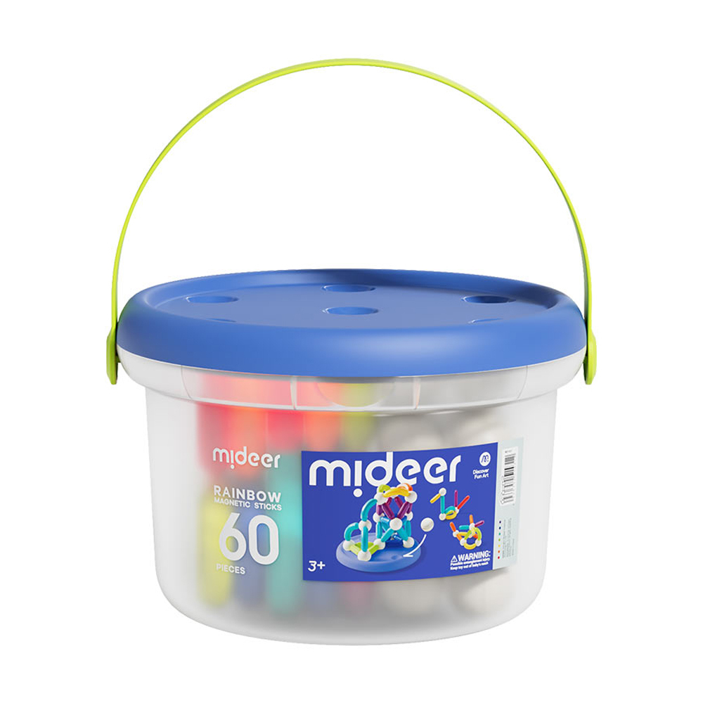 【MiDeer】多彩透光磁力棒(60PCS)