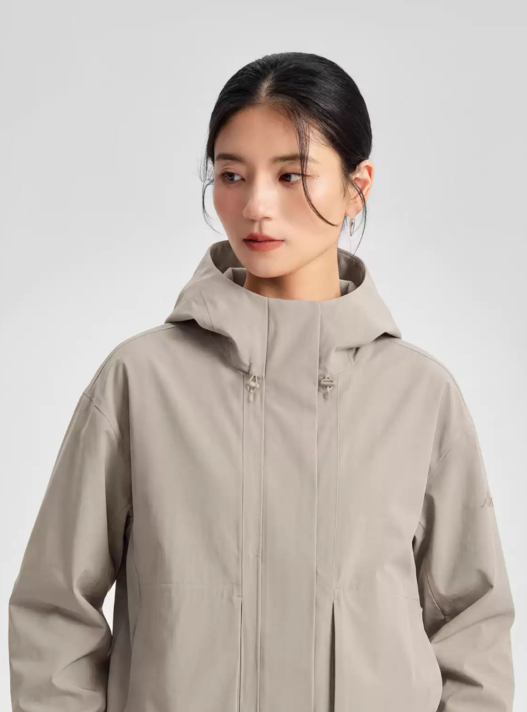 女款 都會機能短版連帽外套