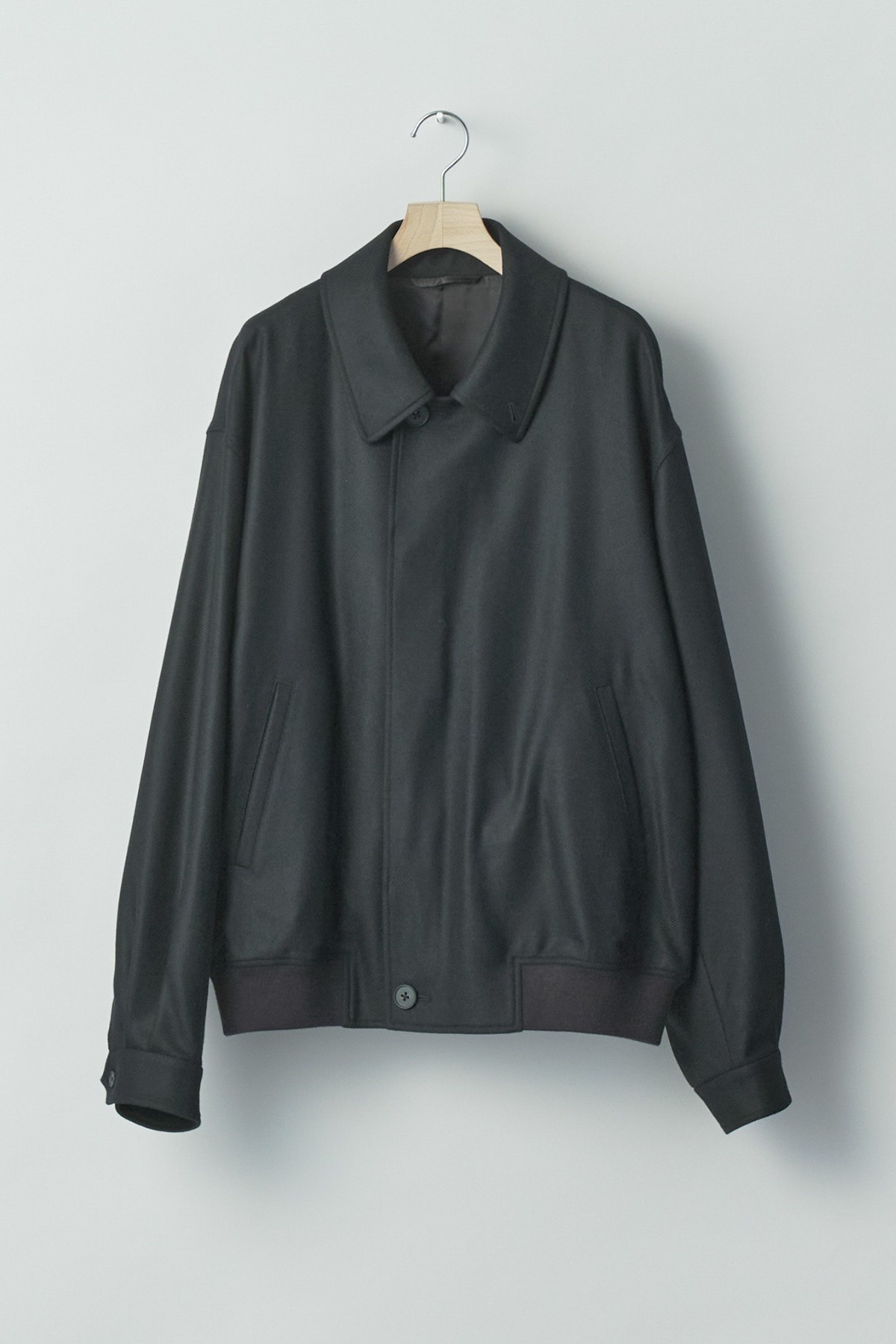 ssstein COMPRESSED FLANNEL BUTTON FLY SHORT JACKET