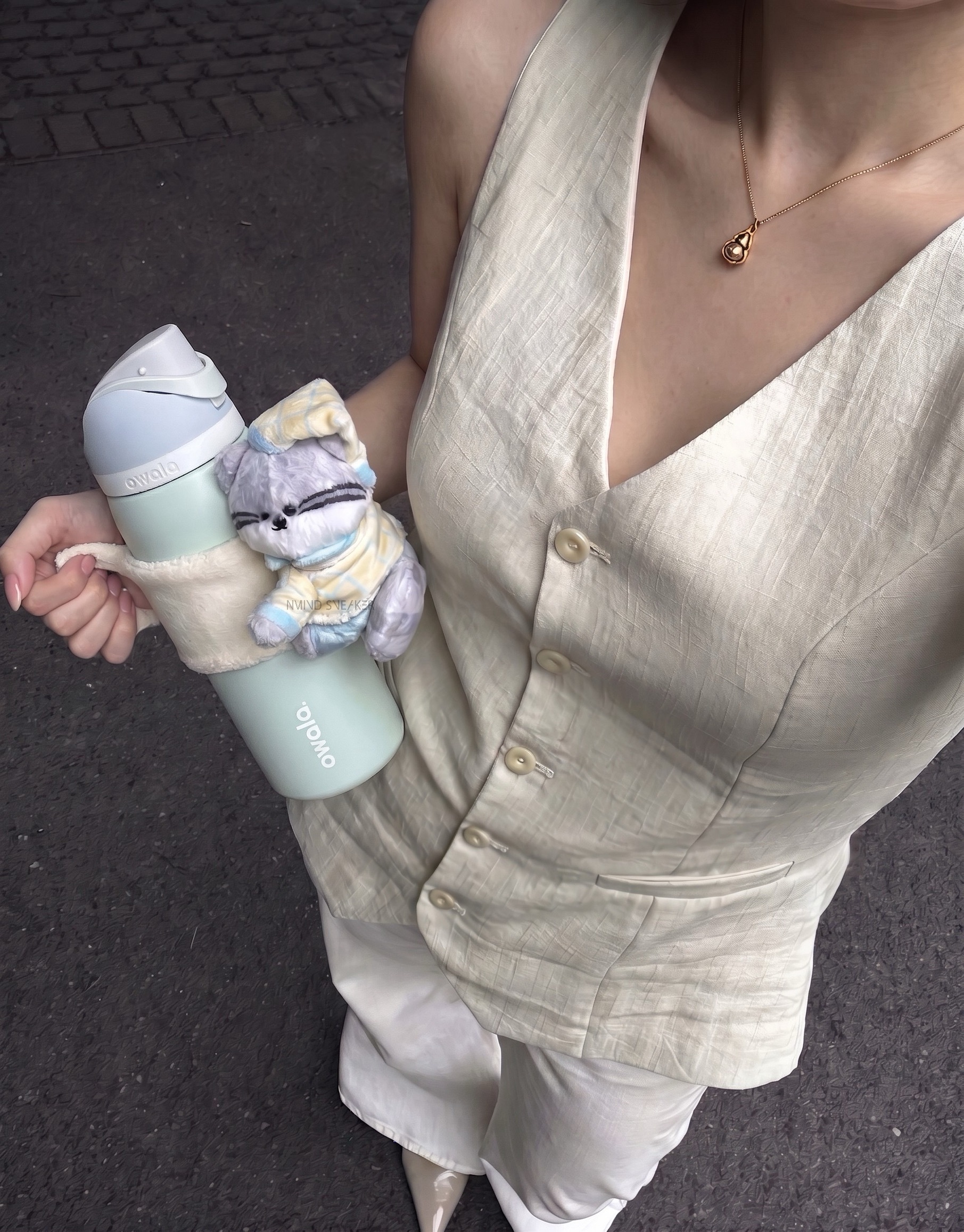 <水壺要美美😍> Owala FreeSip® 32oz不鏽鋼保溫杯 薄荷奶霜