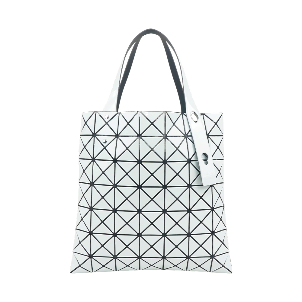 【ISSEY MIYAKE三宅一生】BAO BAO PRISM 7X7 琺瑯光澤手提包(迷霧灰)