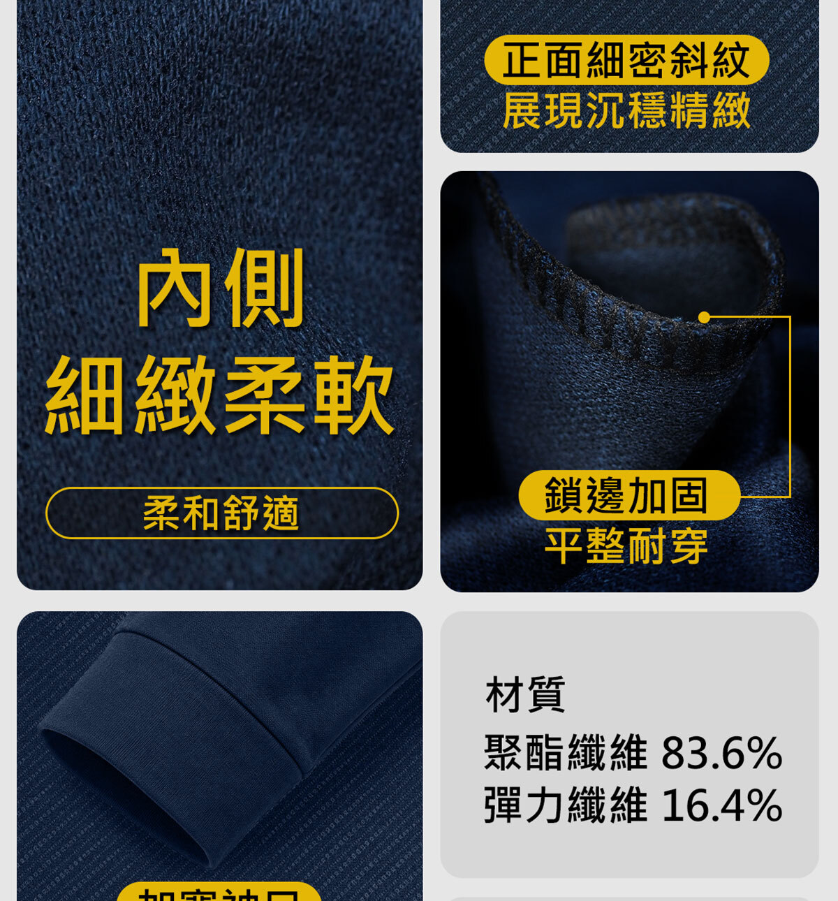 SoftDry Series 高彈斜紋長袖 POLO衫材質說明