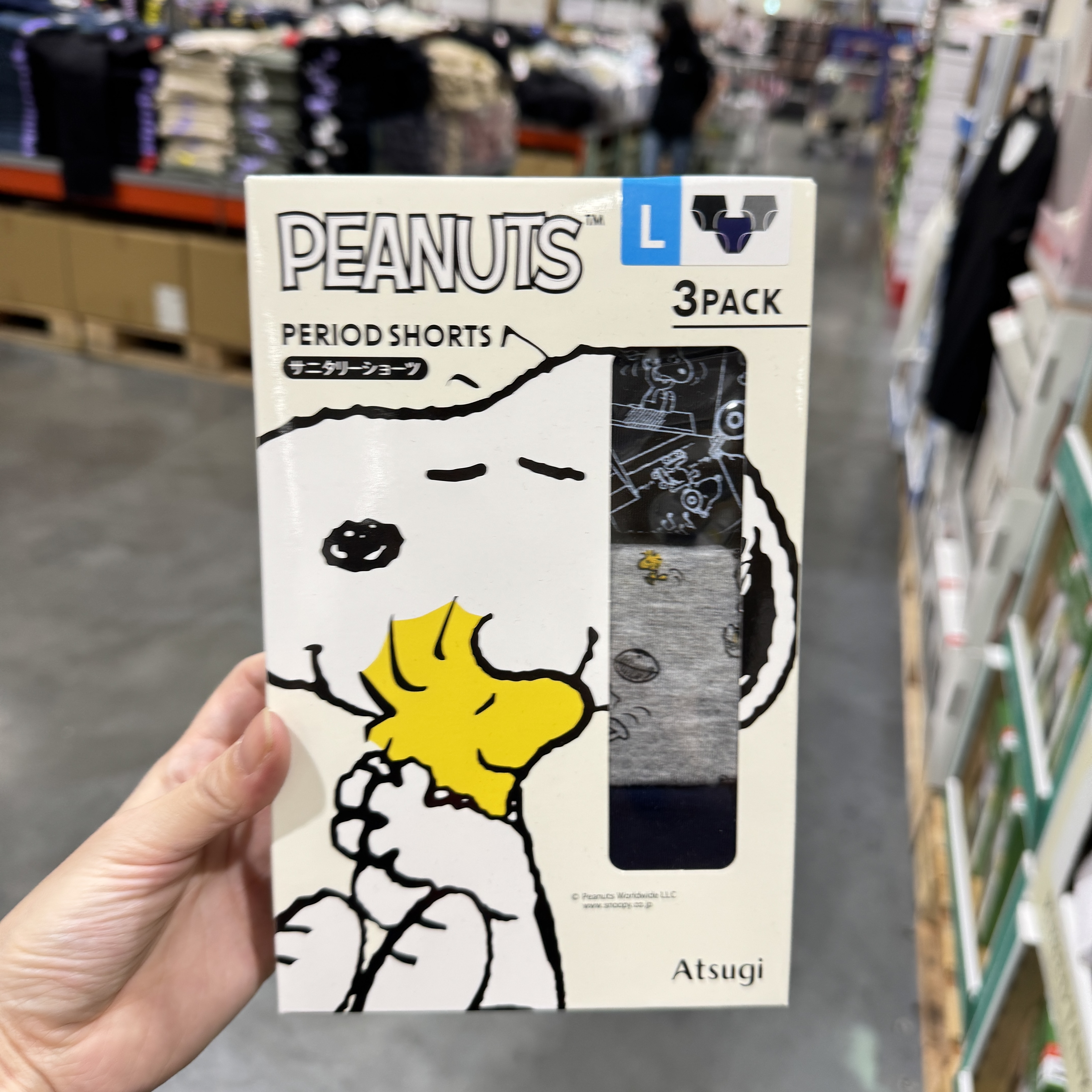 【預購】JM102011 日本 Atsugi 推出嘅 Snoopy 生理褲 (3條裝)