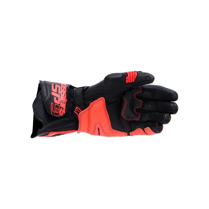 Alpinestars A星 SP-9 GLOVES 長版皮革防摔手套 黑螢光紅