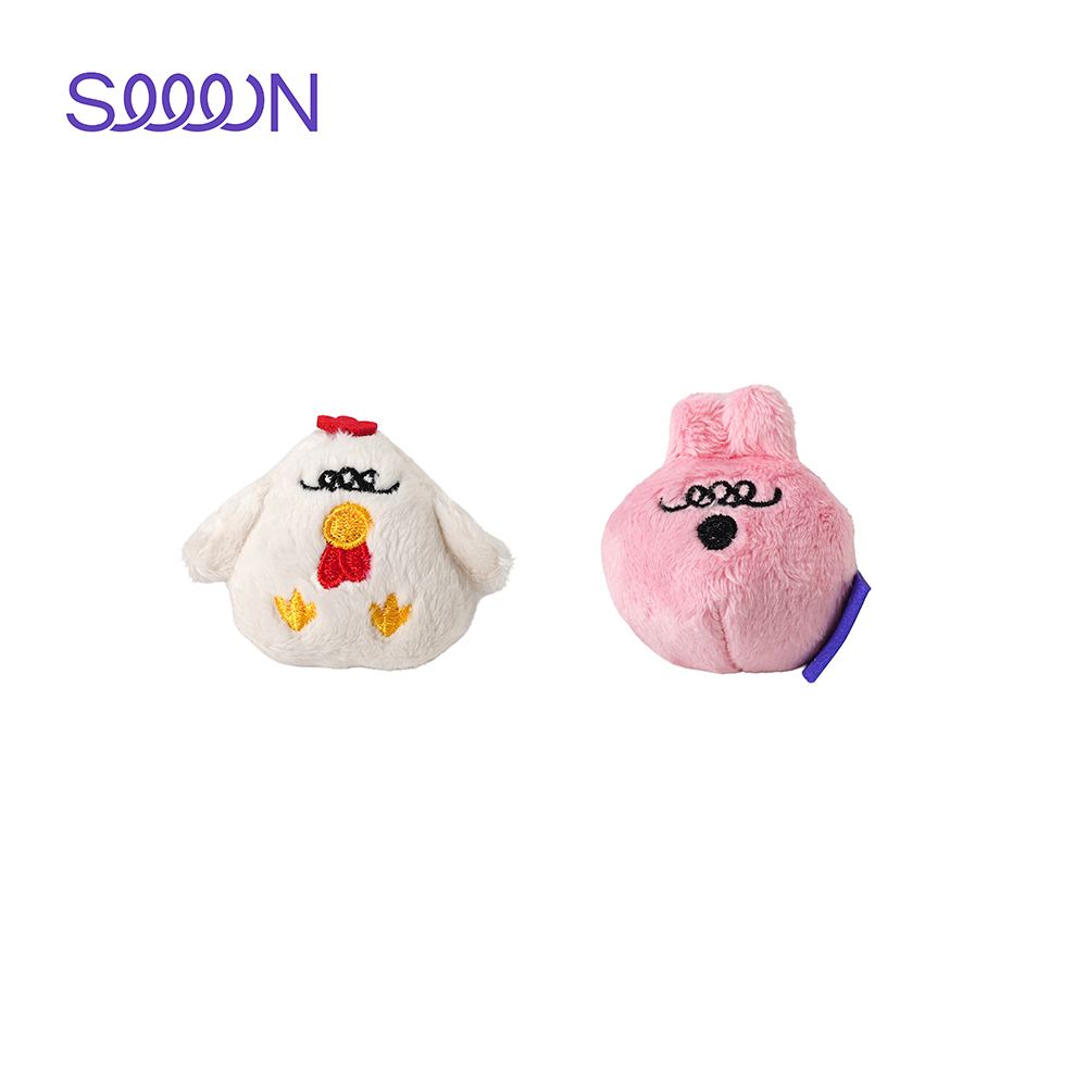 SEEEN｜寵物貓草玩具 午睡二入組 (打盹雞+瞌睡兔)