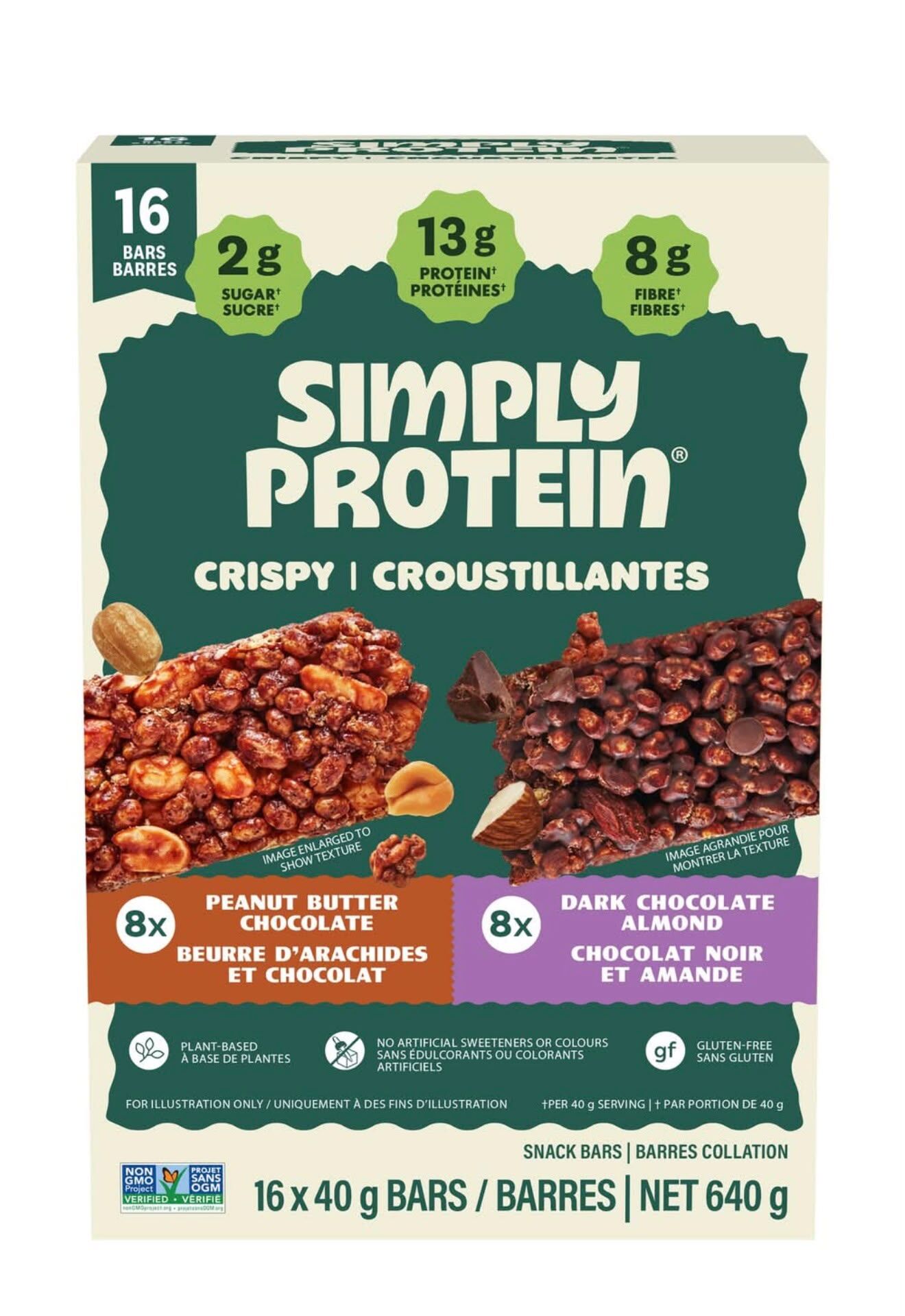 Simply Protein 高蛋白能量棒 40g x 16 (16獨立包裝) CC205