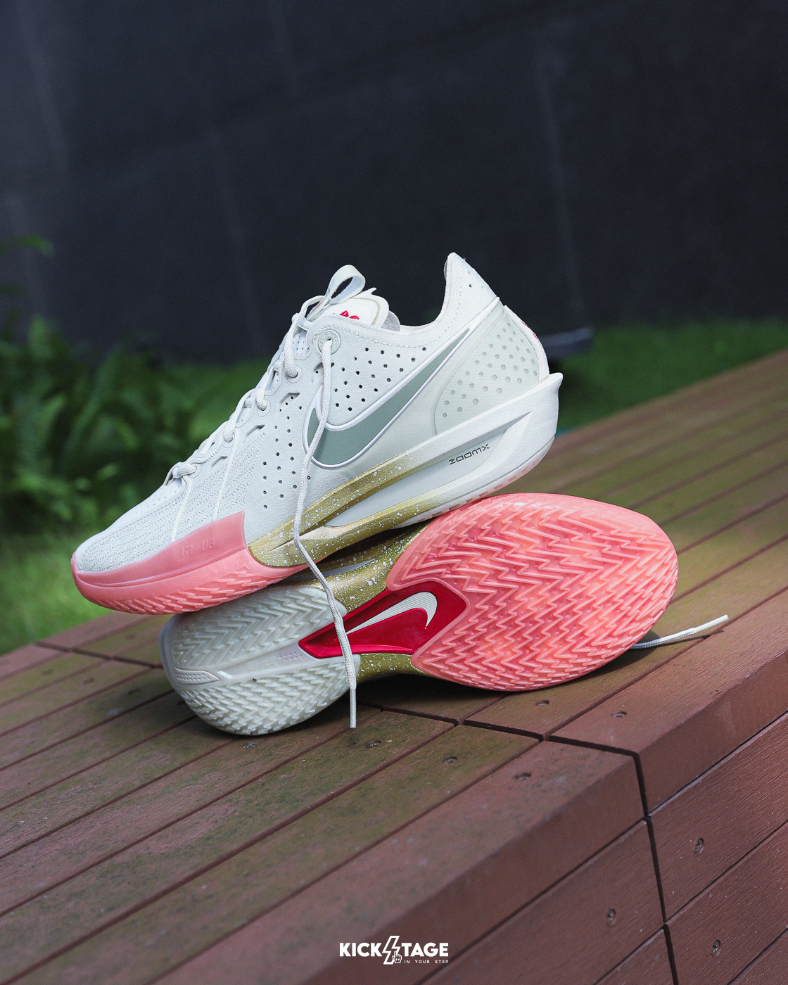 [代購商品售出無退換] 男鞋 NIKE ZOOM GT CUT 3 'Our Holiday' 米金 粉橘 聖誕節 實戰鞋 緩震 籃球鞋【DV2918-005】GTCut3 GTCUT