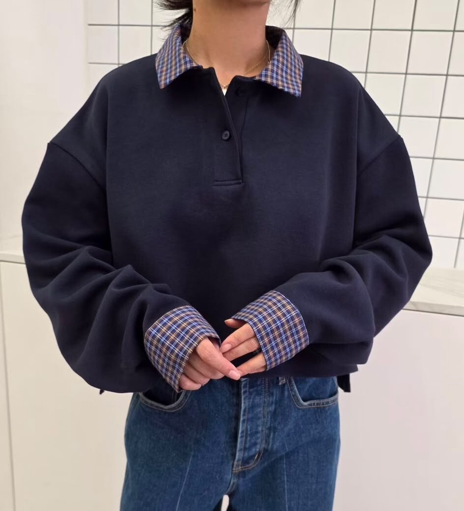 CR38   韓風格仔上衣 胸50-56 前長17.5 後長20  $479