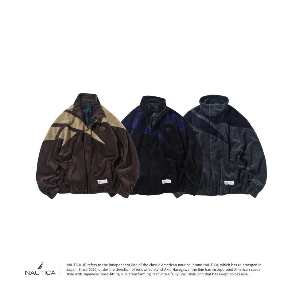Reebok × NAUTICA 燈芯絨運動外套 Vector Logo