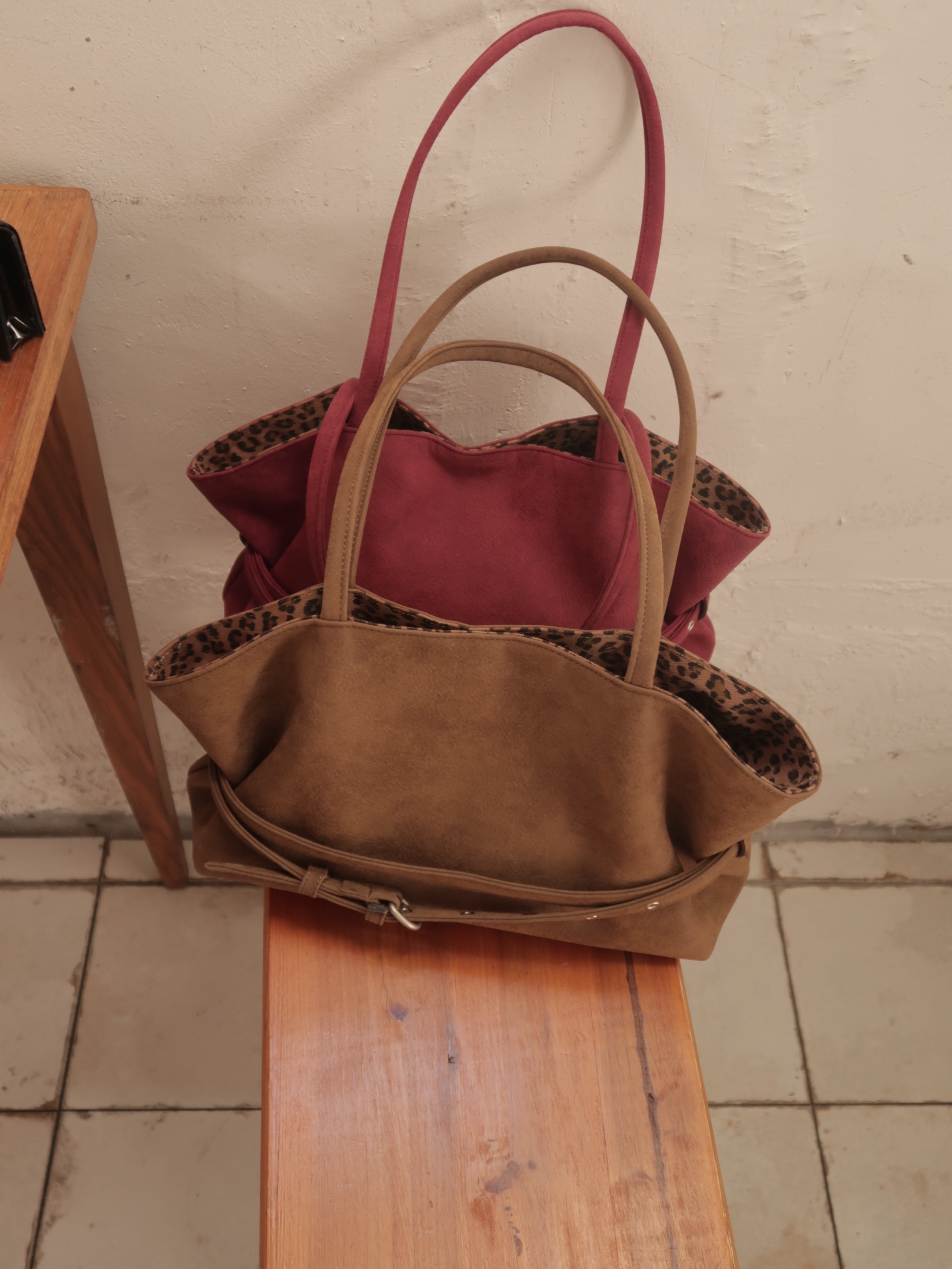 【預購】LETERIE 雙面 豹紋 腰帶元素 托特包 肩背包 MELLOW REVERSIBLE BELT TOTE BAG