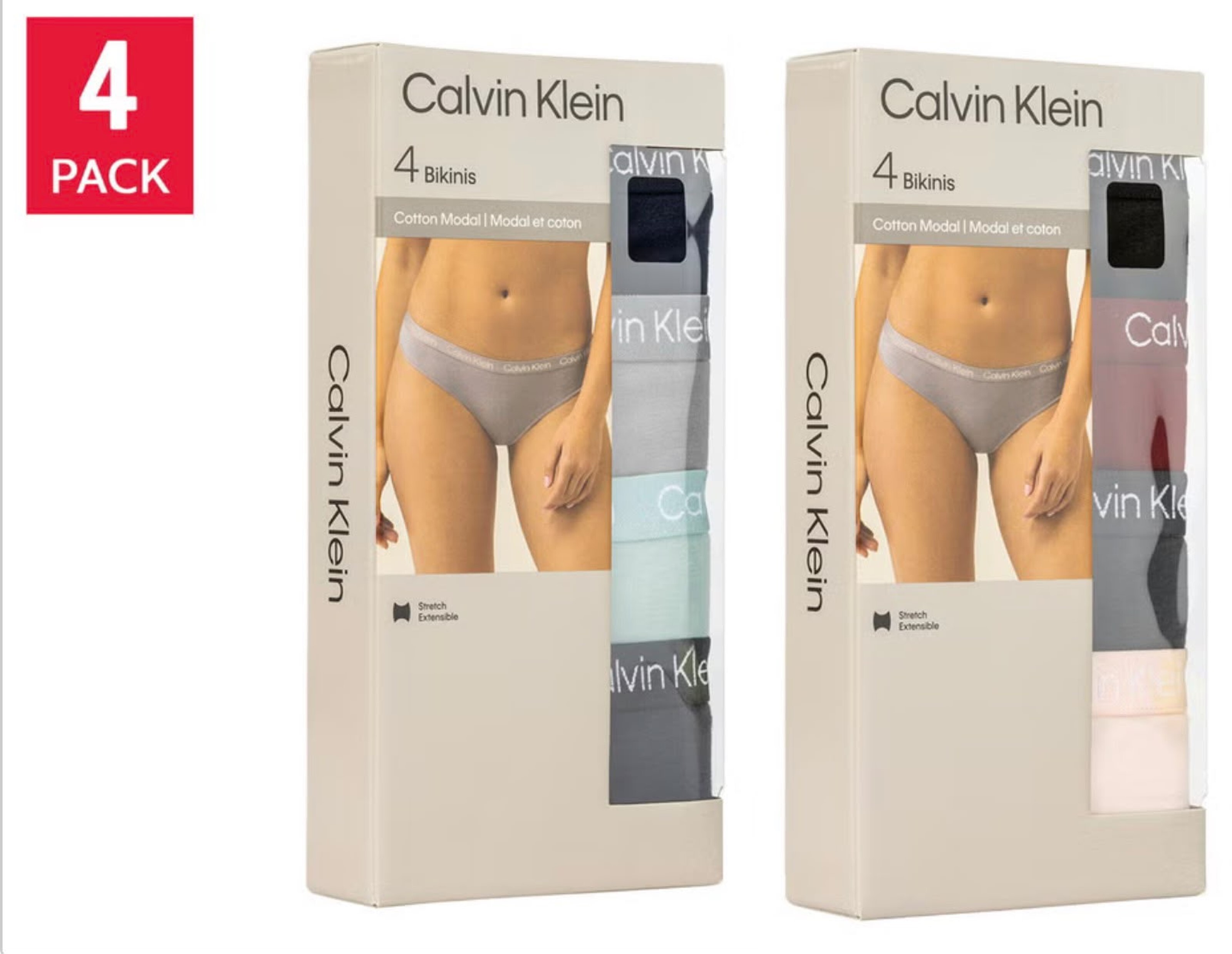 Calvin Klein 女裝棉莫代爾內褲 (1套4條) CK12