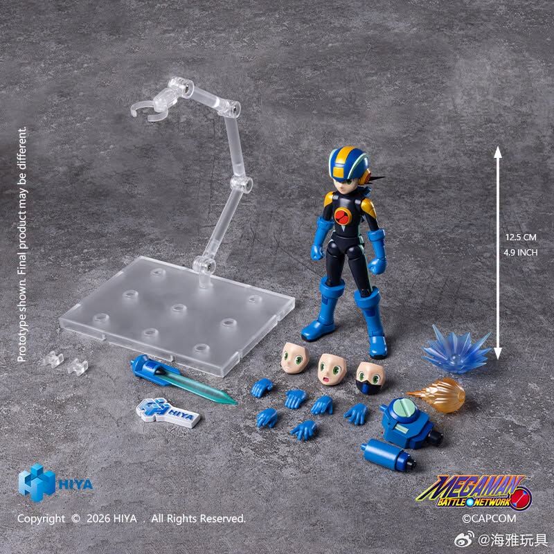 (預訂) HIYA 海雅玩具 EBM0389 12.5cm 洛克人EXE系列 洛克人.EXE 可動人偶