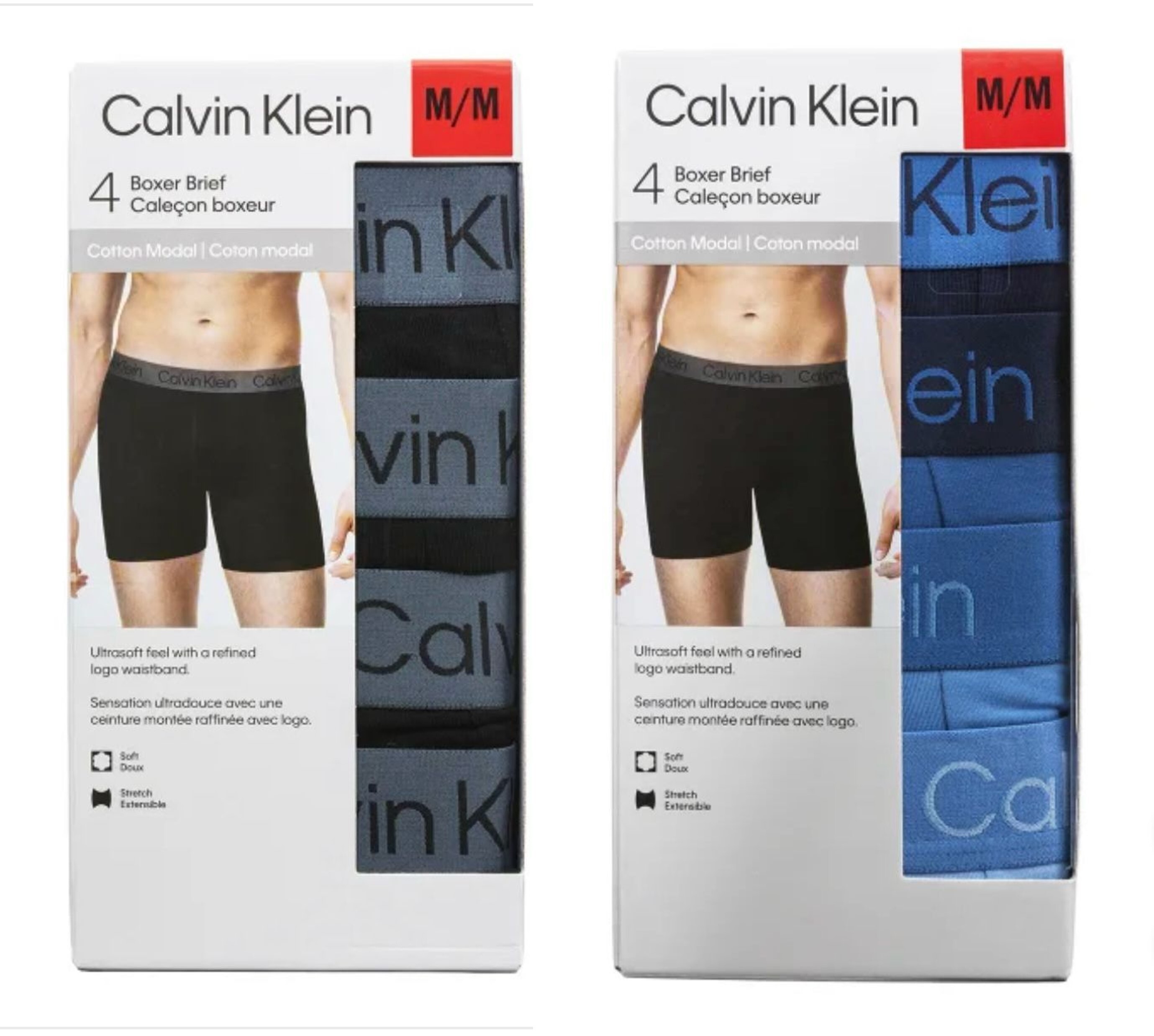 Calvin Klein 男裝 Boxer 平腳內褲 (1套4條)  (顏色隨機) CK7