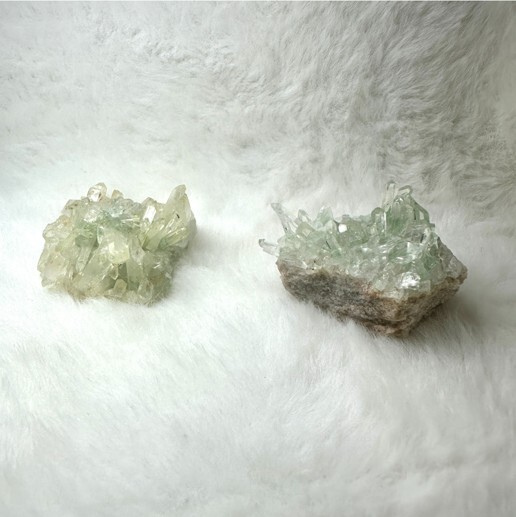 (BN) 翠綠幽靈水晶簇 (30-40g) (隨機發貨) #馬達加斯加 - 水晶 #A66 #2110SA