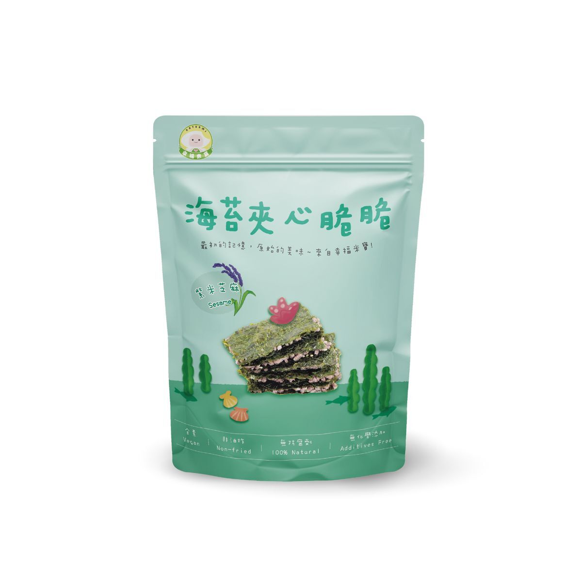 幸福米寶 - Naturmi - 嬰幼兒夾心紫菜海苔脆脆(紫米芝麻) (有效期：20261226)