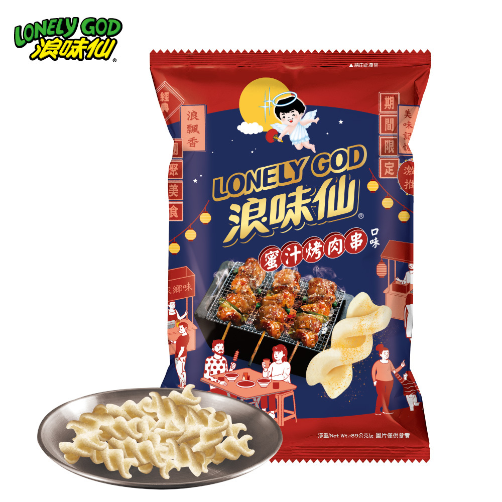 【浪味仙】蜜汁烤肉串口味(洋芋捲)89Gx10包