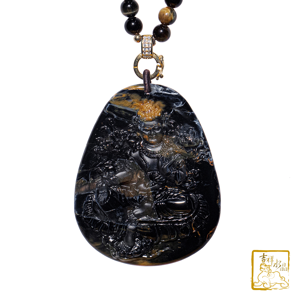 彼得石項鍊 81.2g 自在觀音