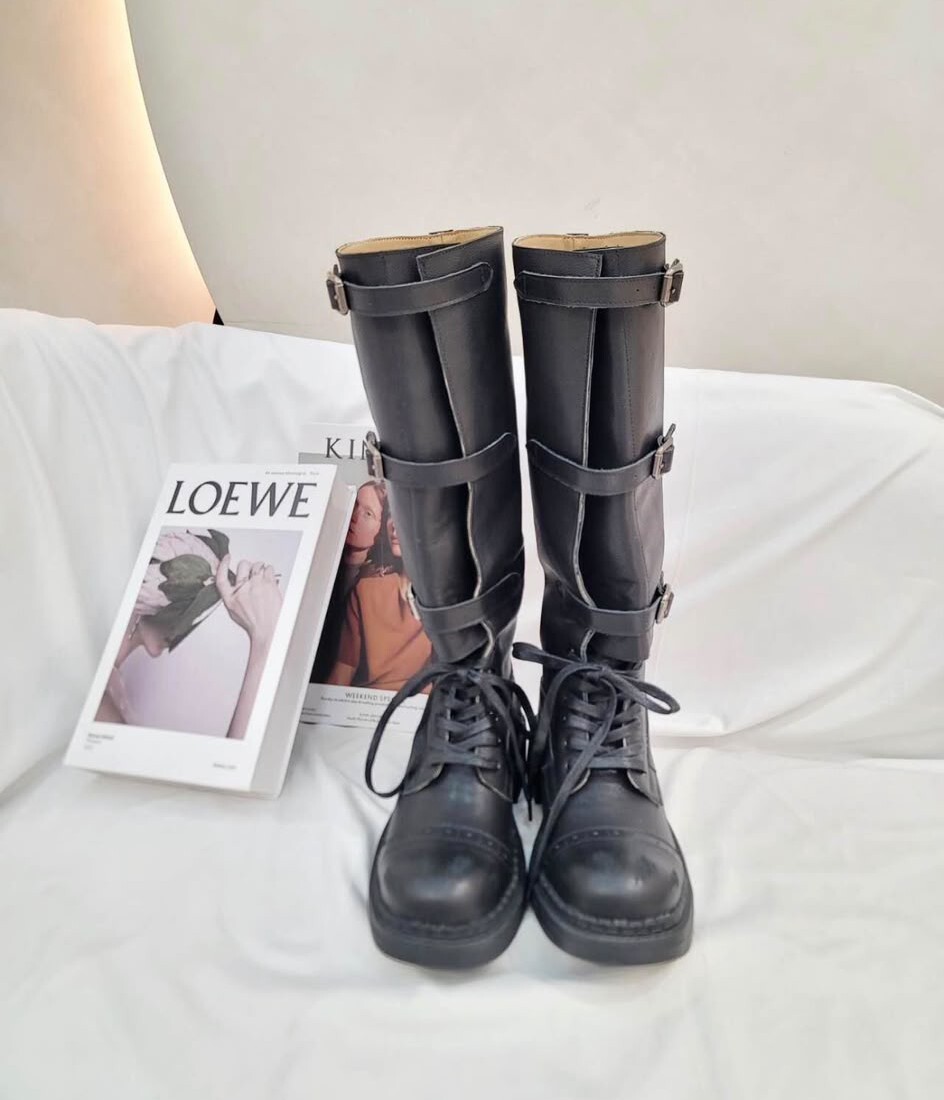RI02 牛皮3.5CM 高 足碼   SIZE 36 -40   $1199