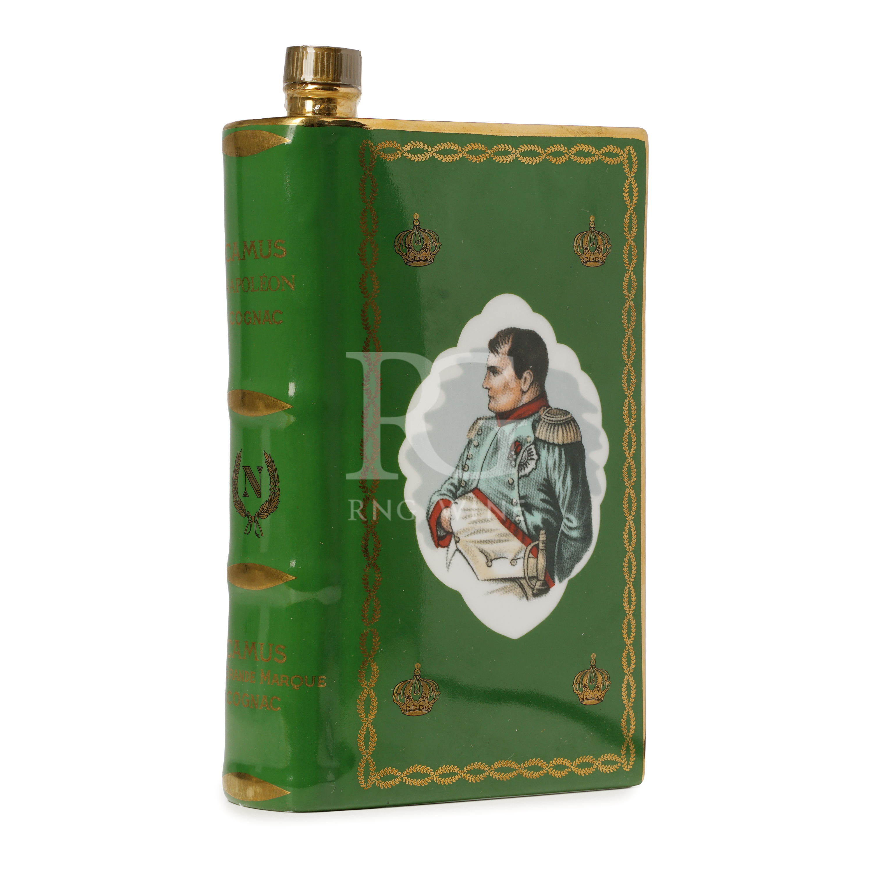 Camus Napoleon Cognac Book 綠色白像 Decanter 1960-70s