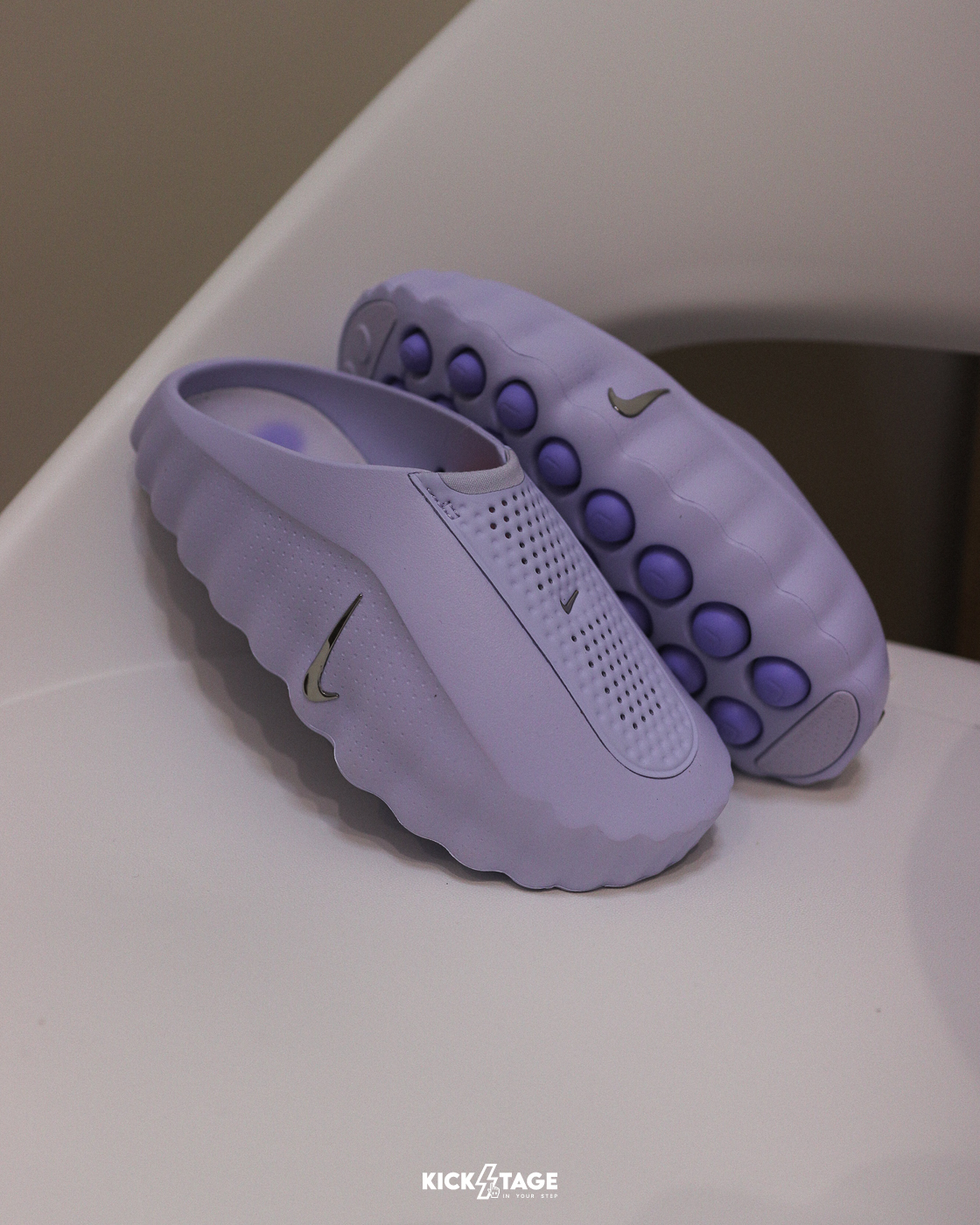 〈現貨〉女鞋 NIKE MIND 001 'PURPLE' 淡紫色 紫羅蘭 科技 休閒 運動 穆勒鞋 拖鞋【HQ4309-500】REJUVEN8