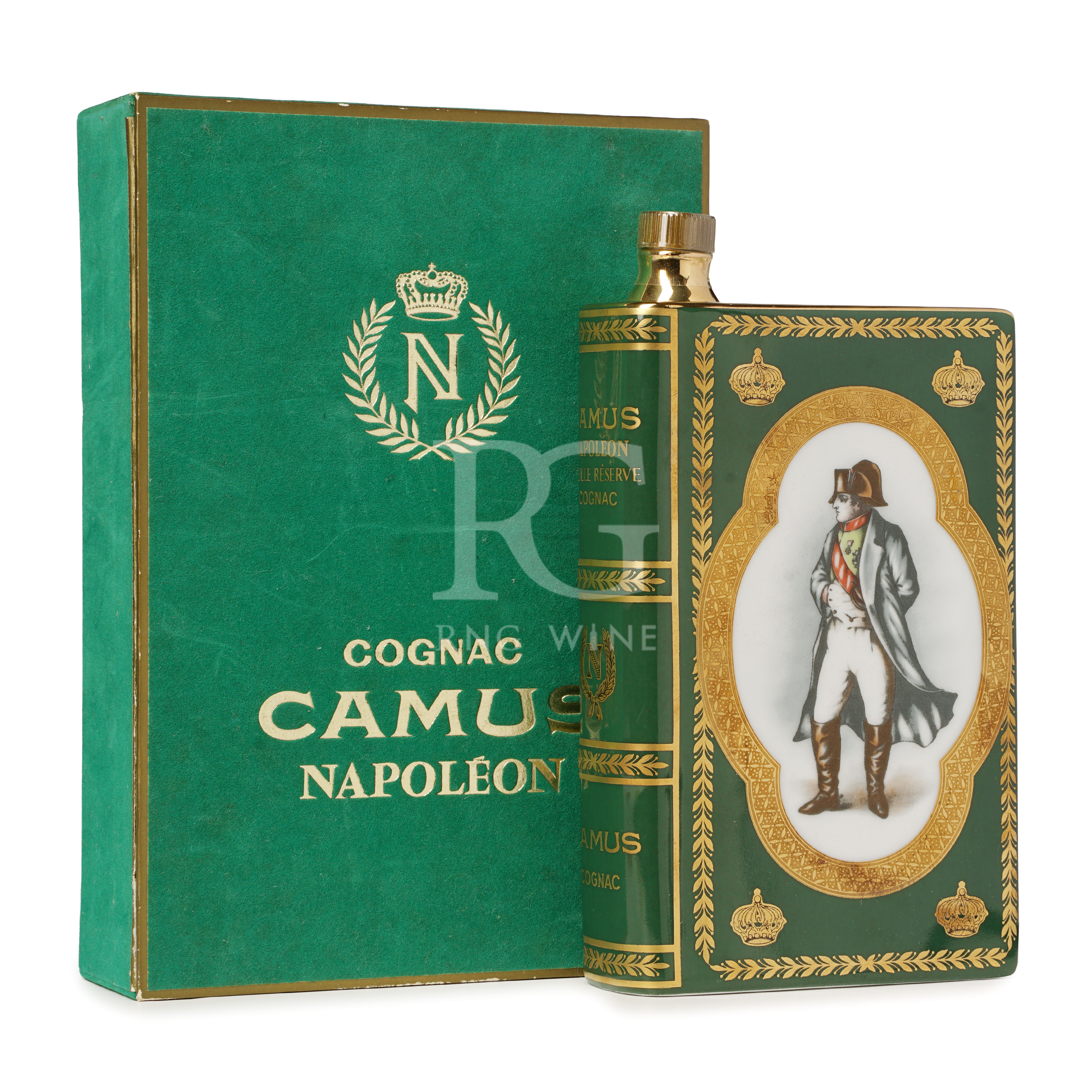 Camus Napoleon Cognac Book 金圈綠白 Decanter 1960-70s