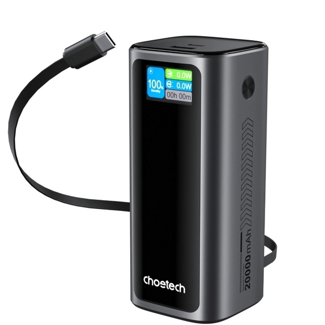 Choetech B815 130W 2C1A 數位顯示行動電源 20000mAh (130W Max)