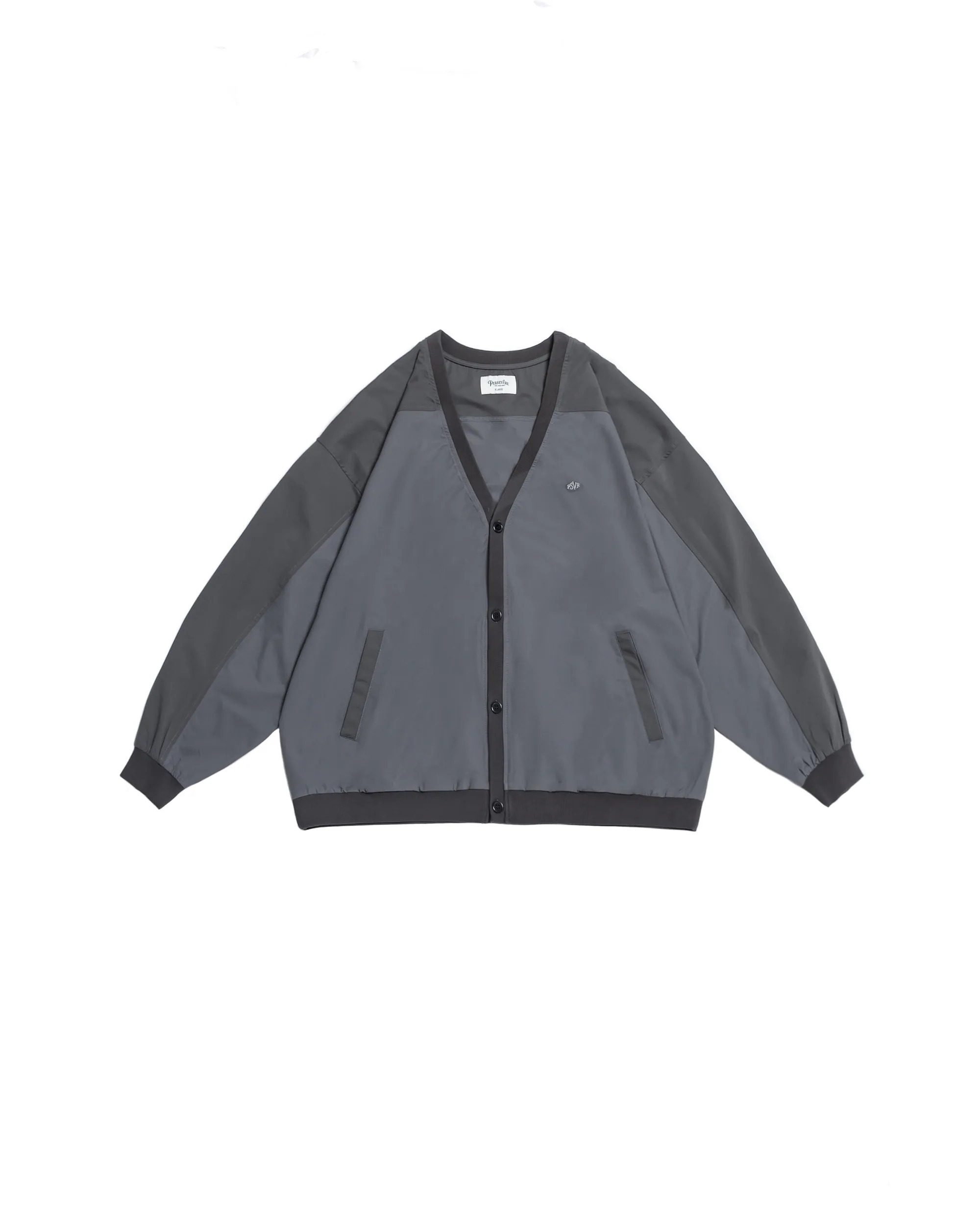 PERSEVERE WATER-REPELLENT CARDIGAN - PANELLED GREY