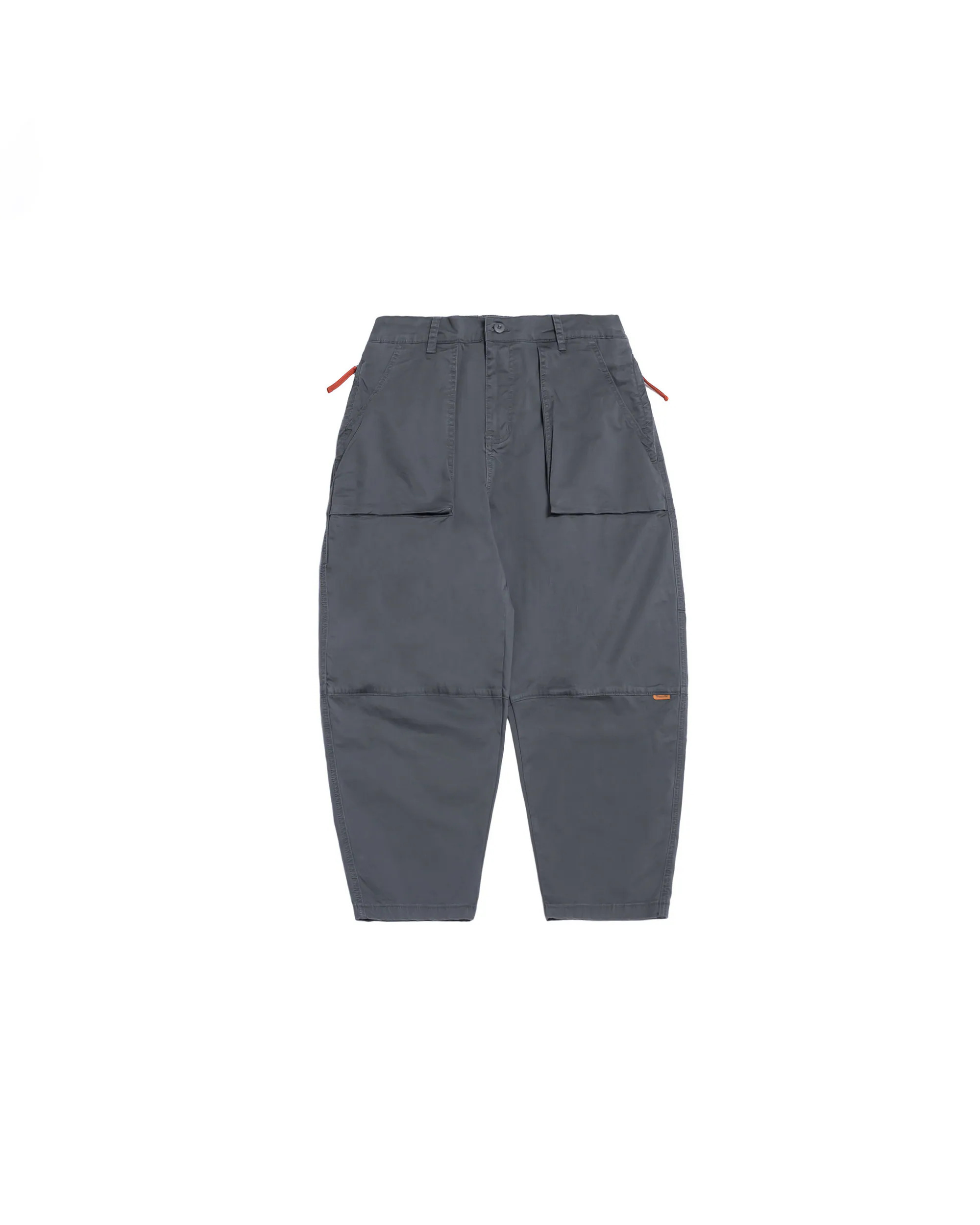 PERSEVERE ENZYME-WASHED TAPERED PANTS - DARK GREY