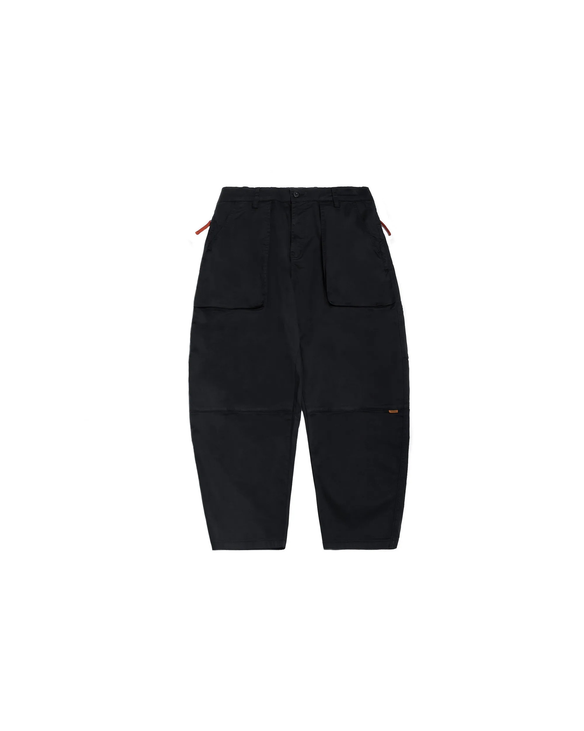 PERSEVERE ENZYME-WASHED TAPERED PANTS - BLACK