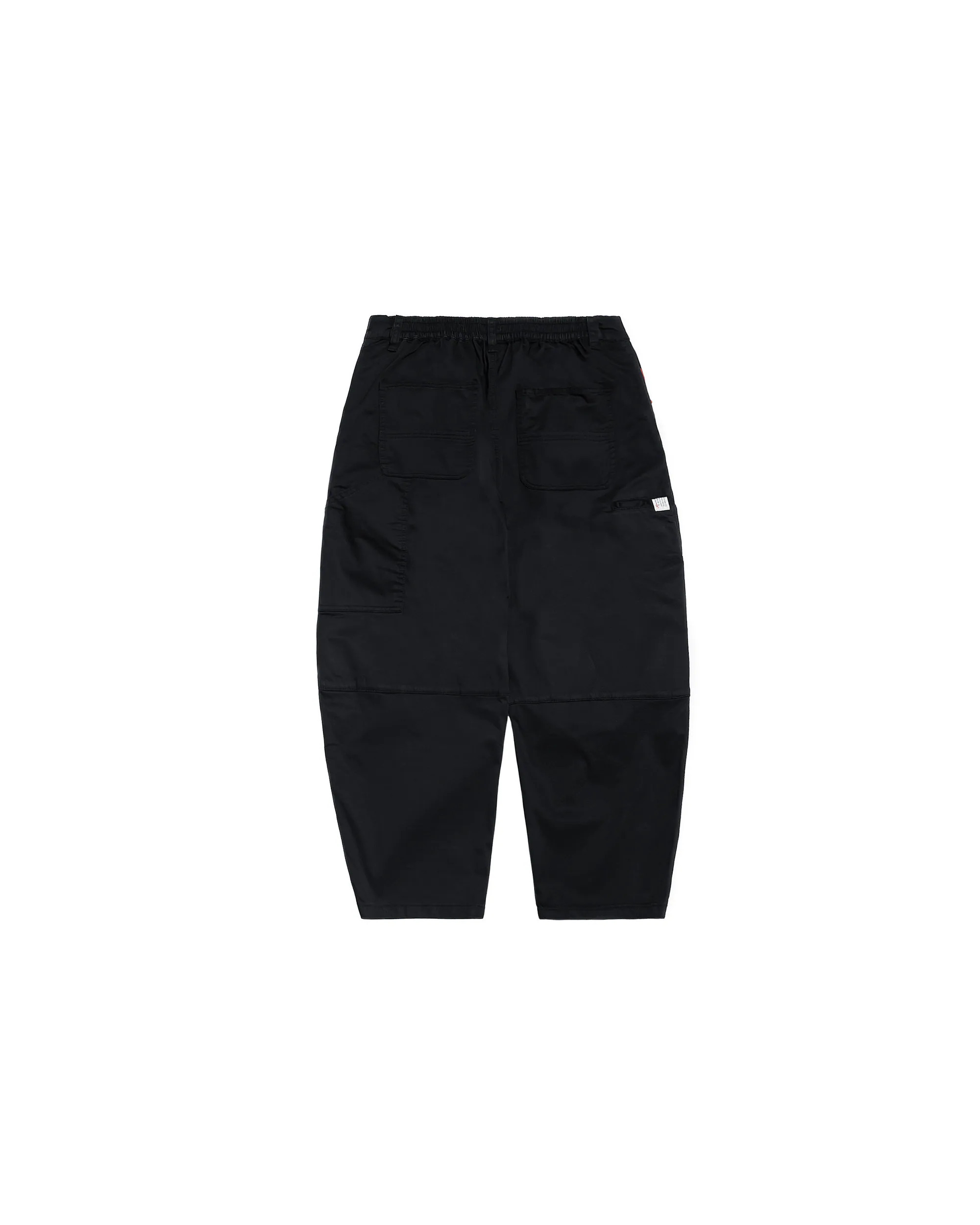 PERSEVERE ENZYME-WASHED TAPERED PANTS - BLACK