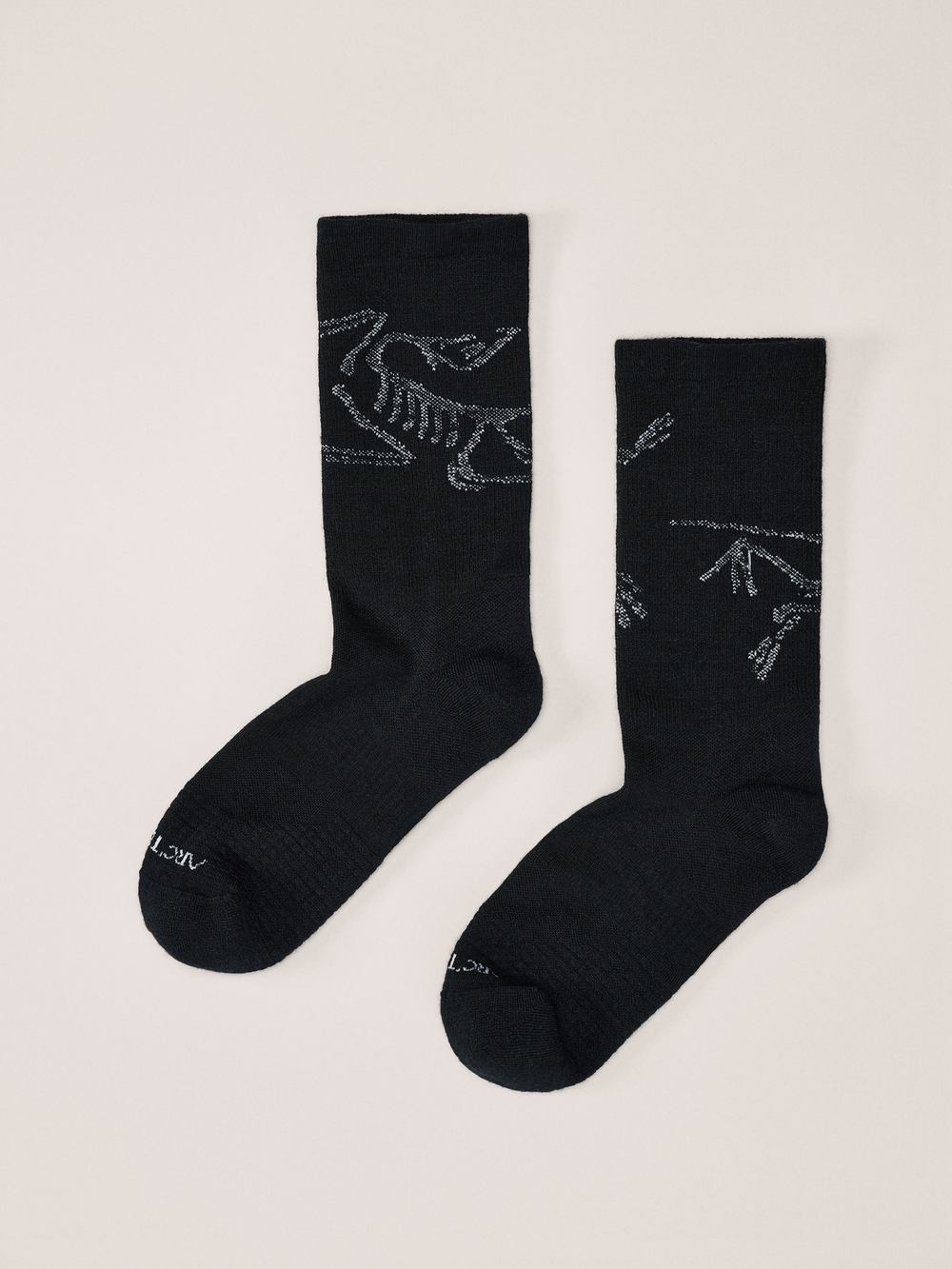 Arc'teryx 始祖鳥 Merino Wool Mid Bird Sock 徽標美麗諾羊毛中筒襪 26FW