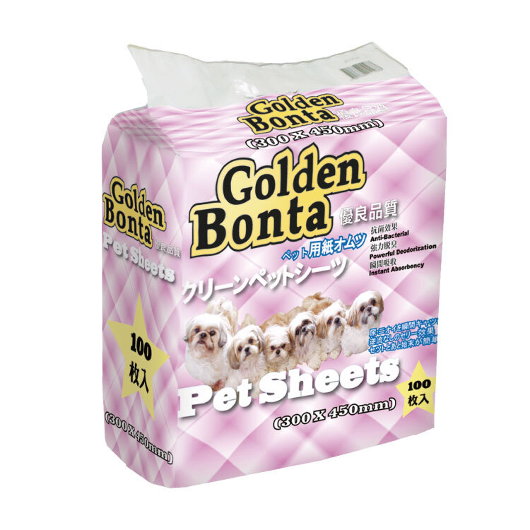 Golden Bonta丨寵物墊 300 x 450mm (100片) (GTP-01)