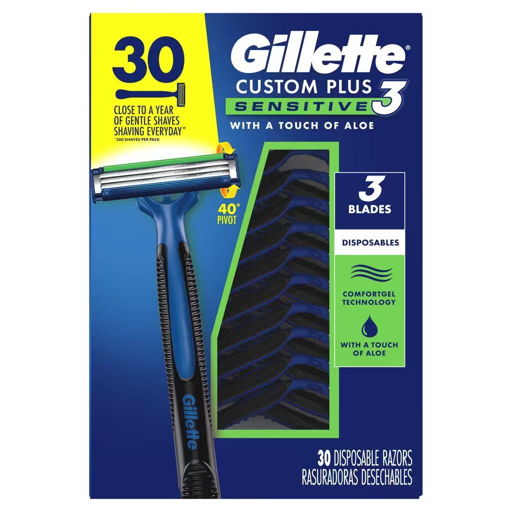 【直播】Gillette LX102007 一次性剃鬚刀 (30支裝)