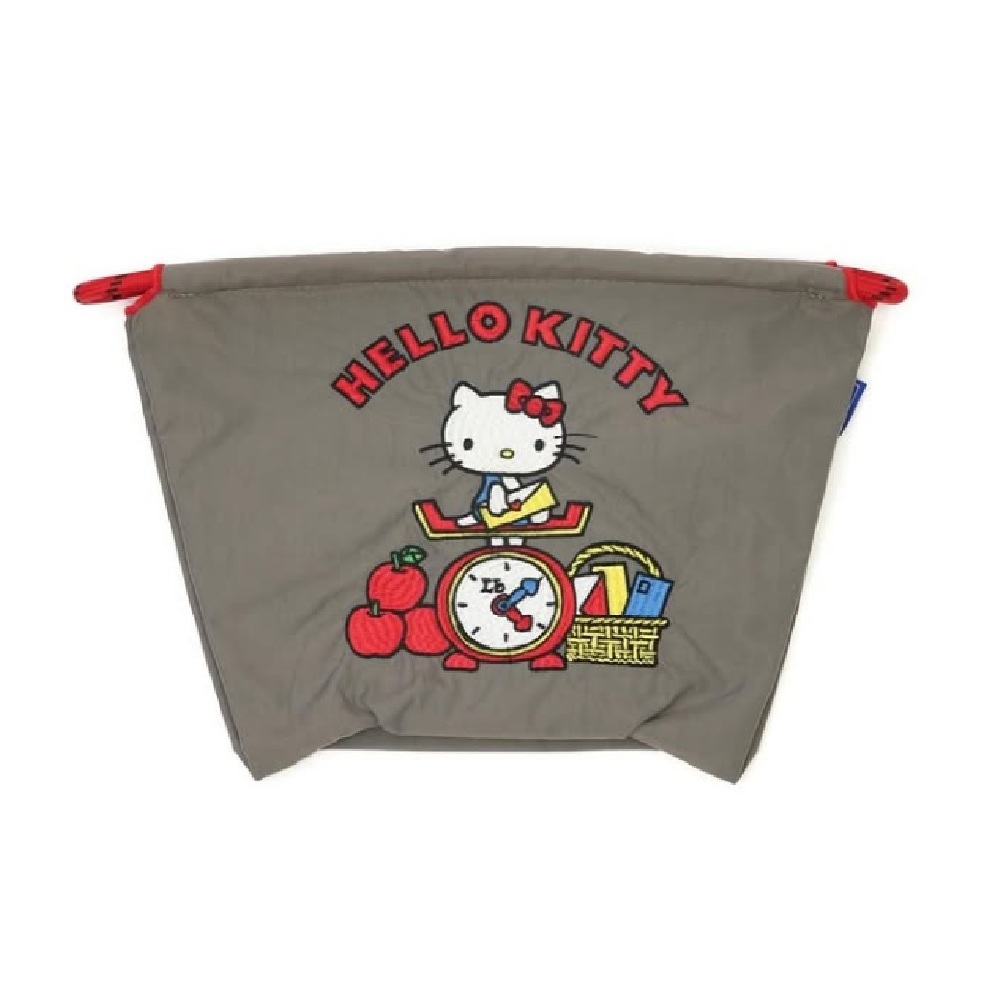【日本直送】Ball & Chain x Hello Kitty 刺繡環保袋 P號 - 灰 (37240285)
