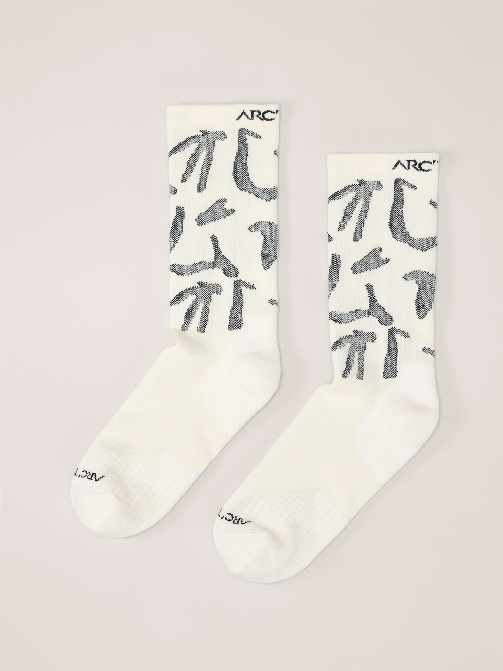 Arc'teryx 始祖鳥 Merino Wool Grotto Mid Sock 印花美麗諾羊毛中筒襪 26FW