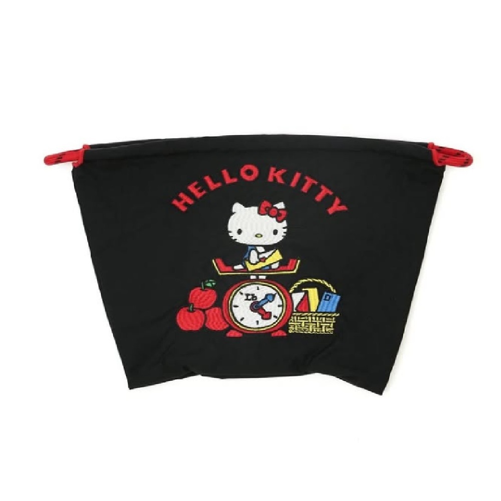【日本直送】Ball & Chain x Hello Kitty 刺繡環保袋 P號 - 黑 (37240201)