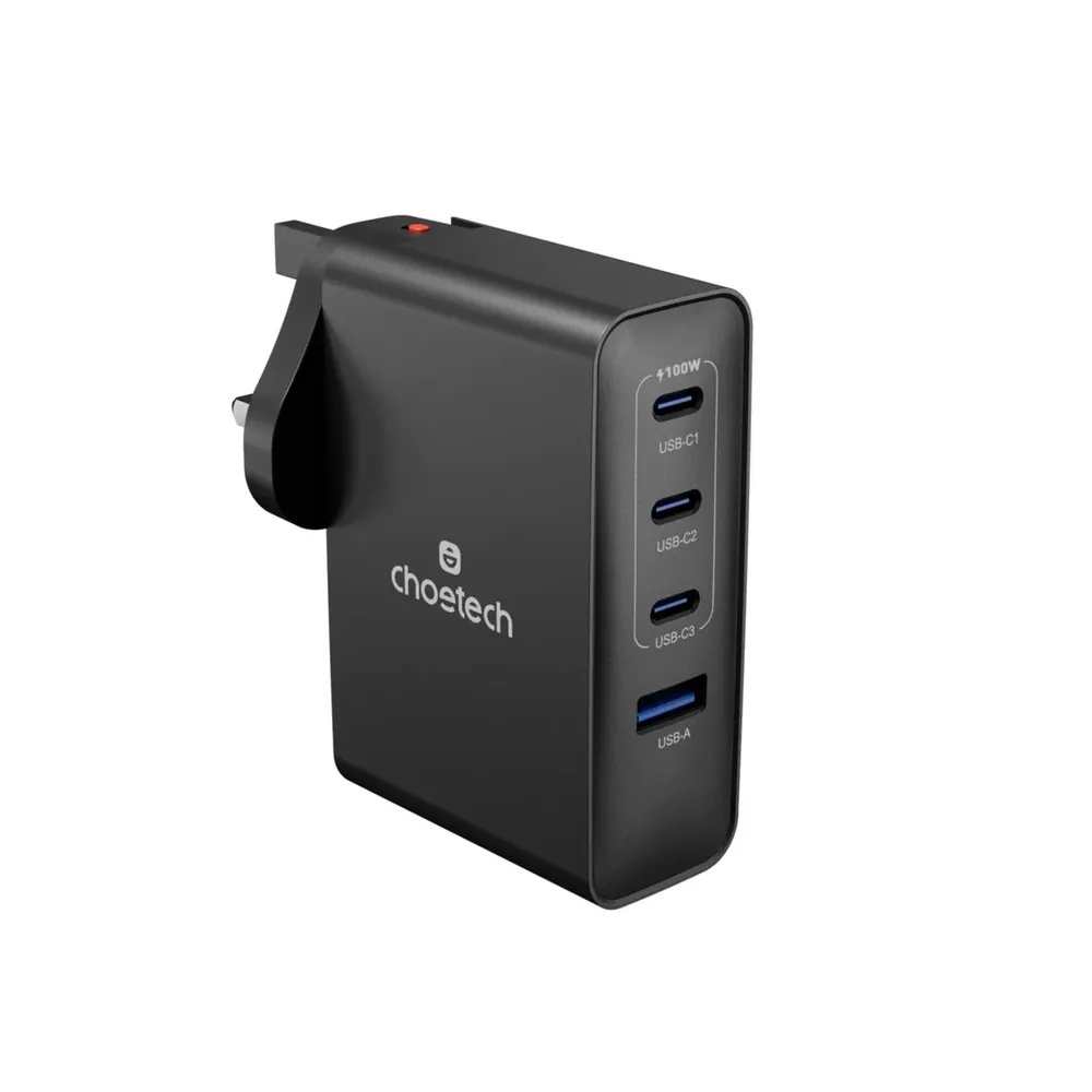 Choetech GaN 充電器 4Ports 3*USB-C+A (PD100W Max)