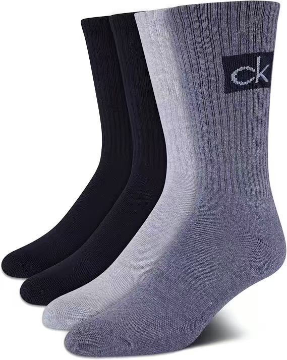 【預購】Calvin Klein N0102063 男裝中筒襪 (4對裝)