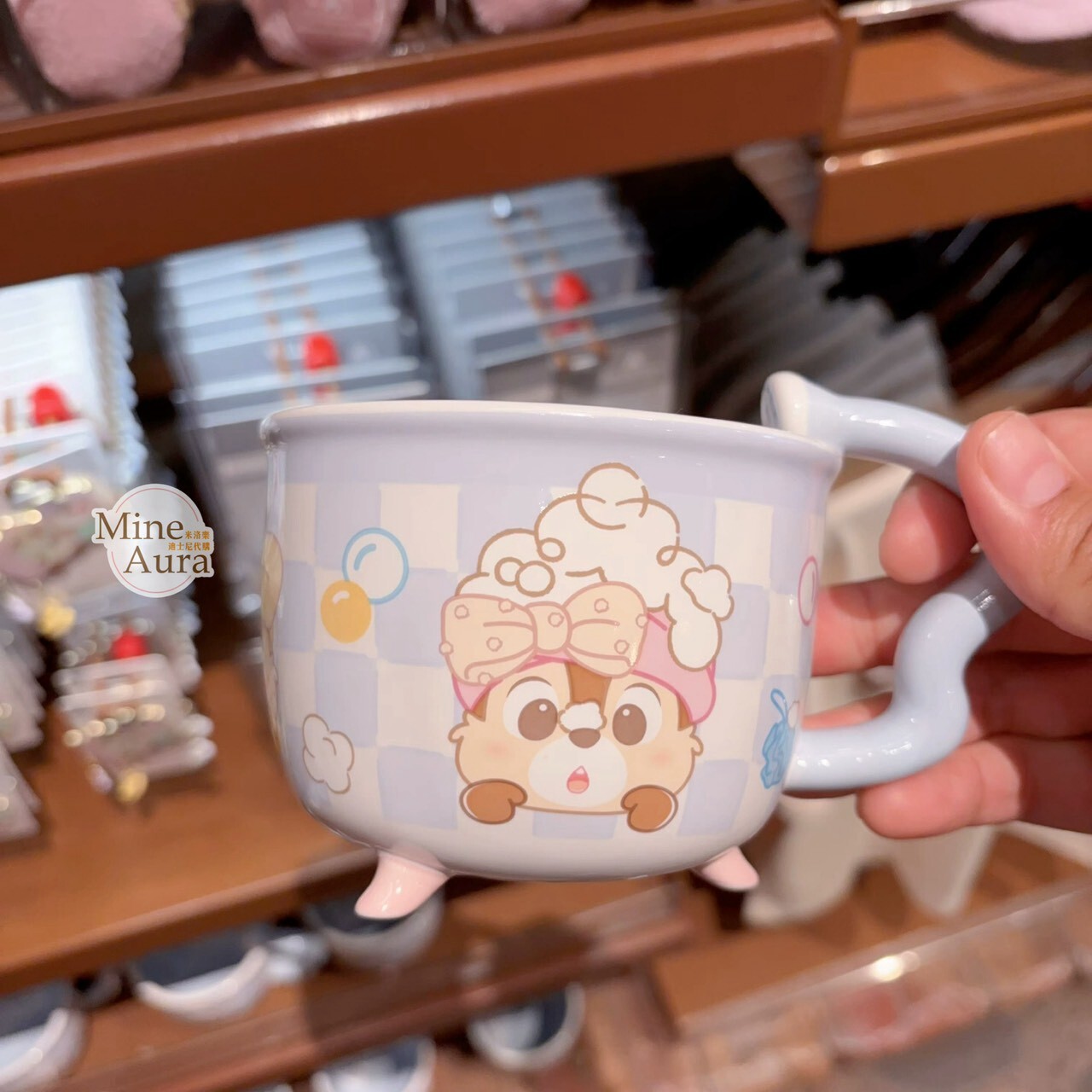 奇奇蒂蒂 Chip 'n Dale 歡樂泡泡浴系列 造型 馬克杯 水杯 -上海迪士尼樂園