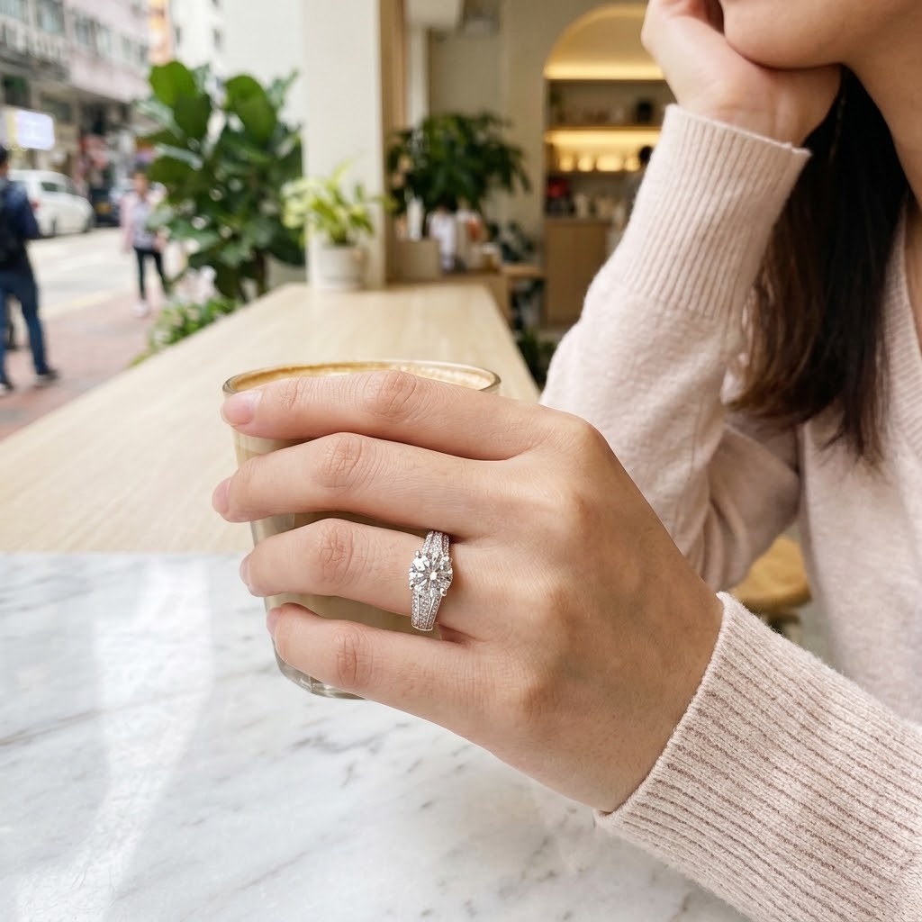 18K White Gold 1.21ct Diamond Ring