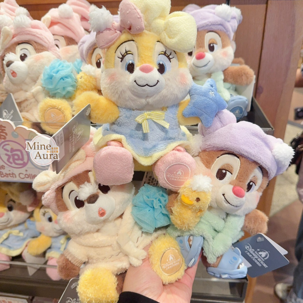 奇奇蒂蒂 Chip 'n Dale 歡樂泡泡浴系列 克莉絲 Clarice 絨毛 娃娃 公仔 -上海迪士尼樂園
