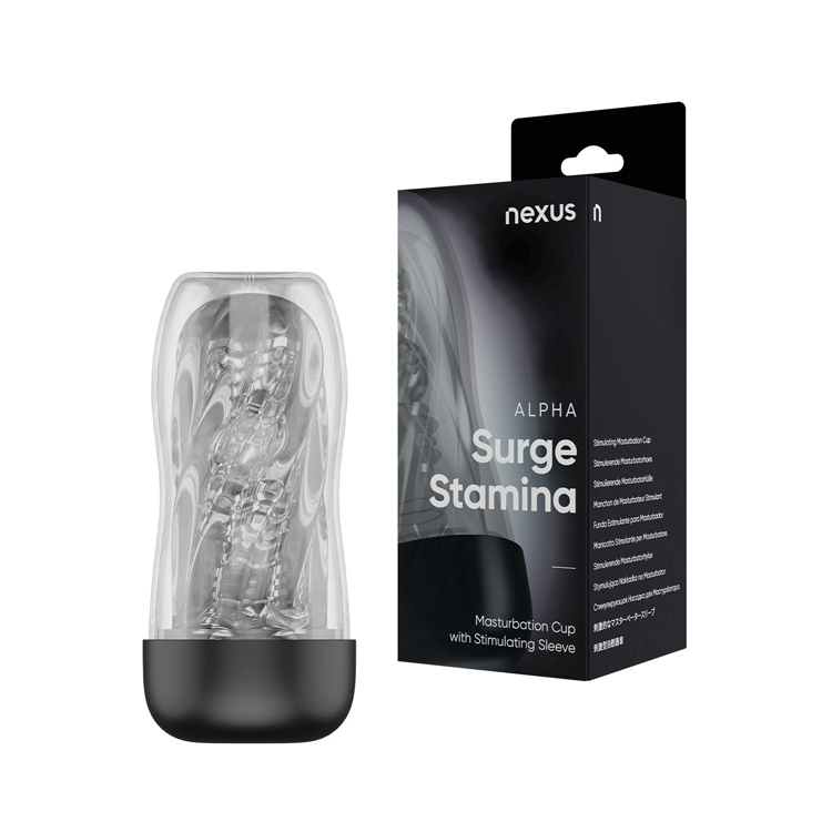 NEXUS ALPHA SURGE 黑旋風 真空旋吸電動飛機杯 旋轉自慰杯 starmania