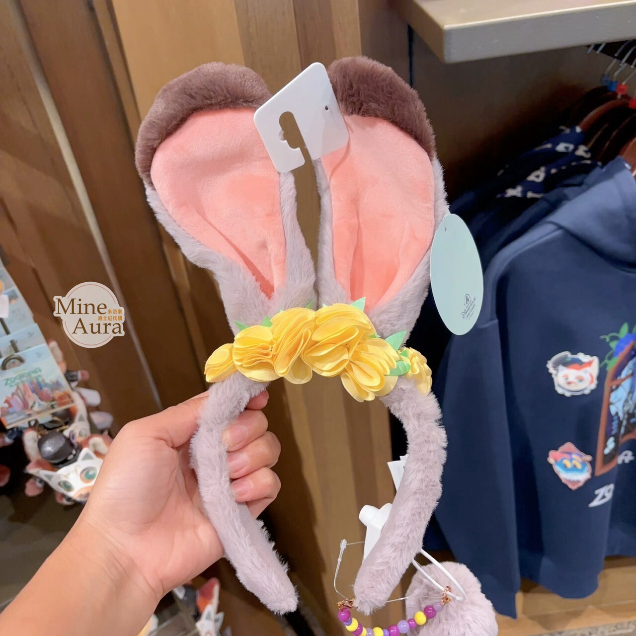 2026 萬聖節 動物方城市 Zootopia 哈茱蒂 Judy 兔 胡尼克 Nick 狐狸 立體耳朵 帶尾巴掛飾 造型 髮圈 髮箍 -上海迪士尼樂園