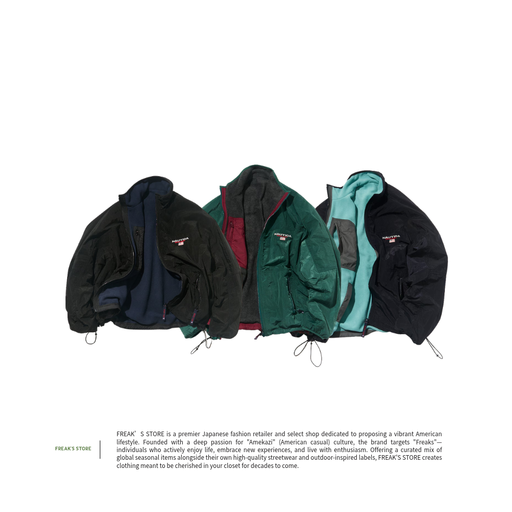 NAUTICA 尼龍刷毛雙面穿外套