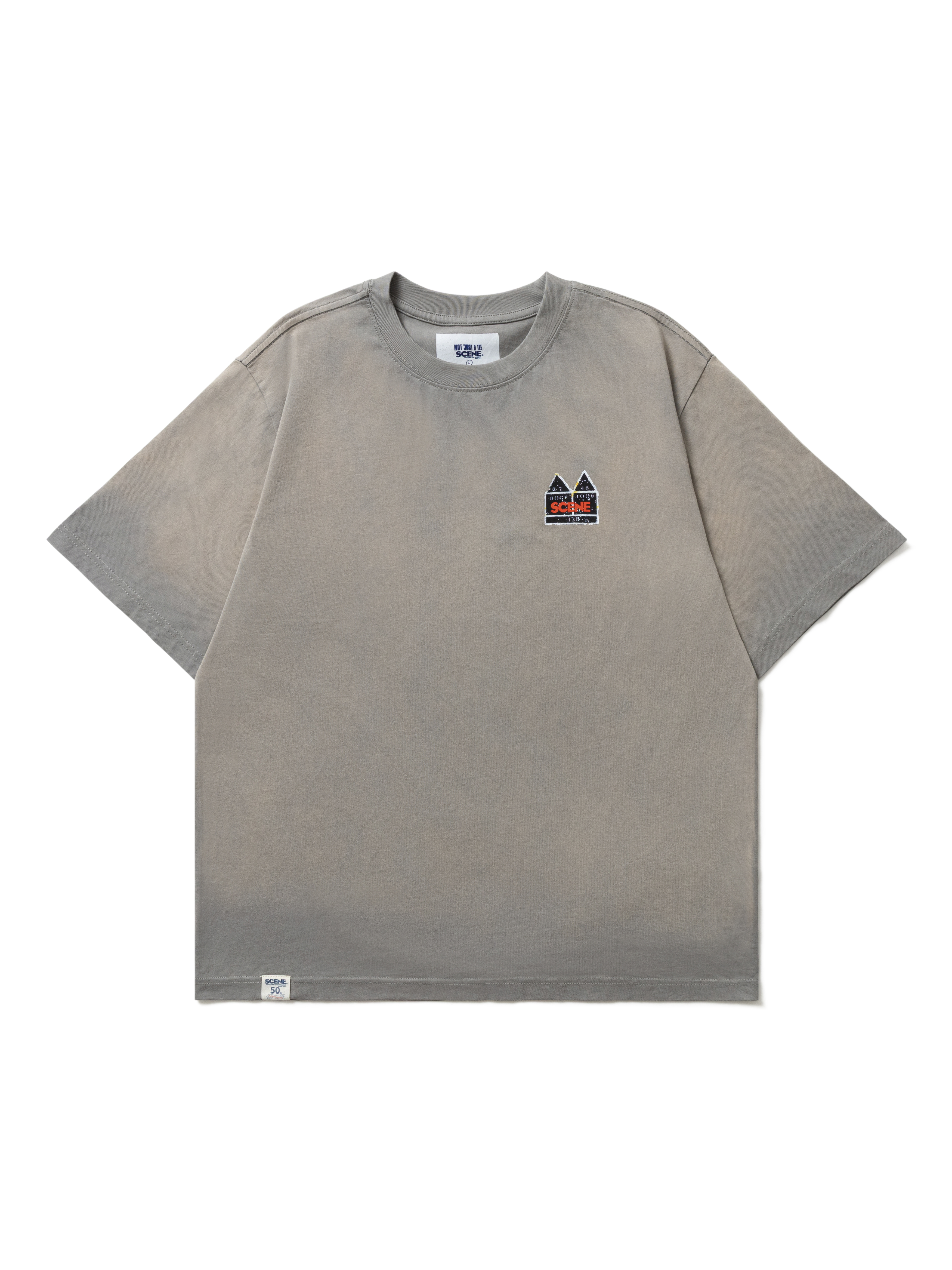SCENE JACKSON WASHED TEE // GREY_PNK