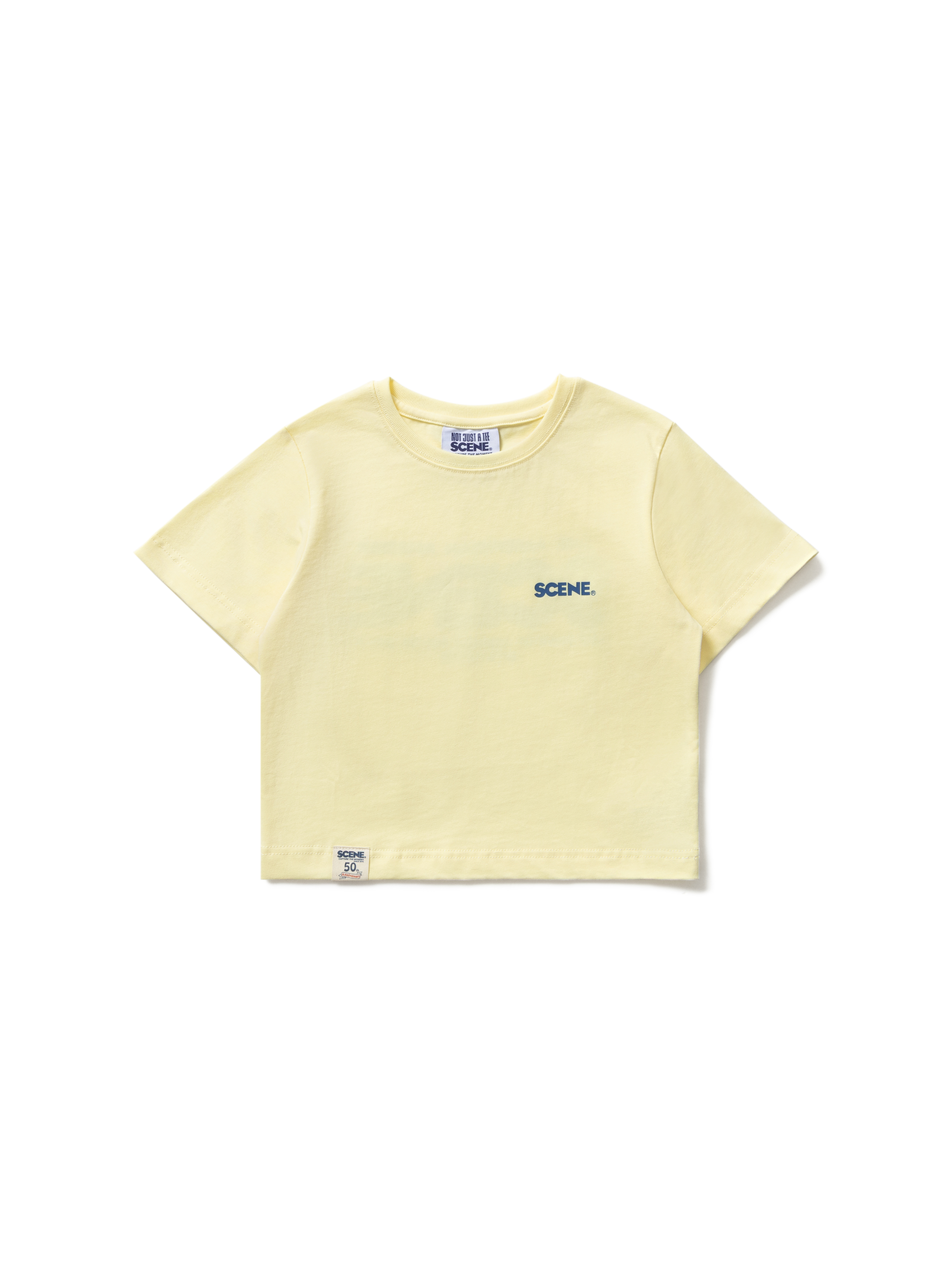 SCENE CLASSIC LOGO CROPPED TEE // L_YLW