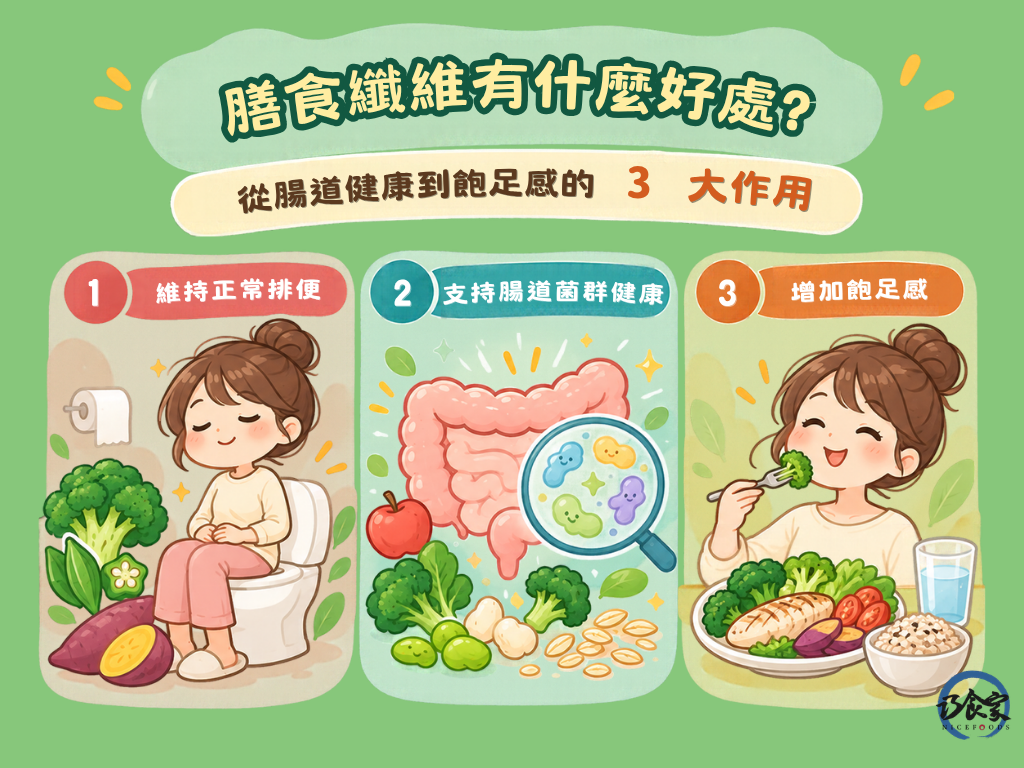 膳食纖維有什麼好處?從腸道健康到飽足感的 3 大作用