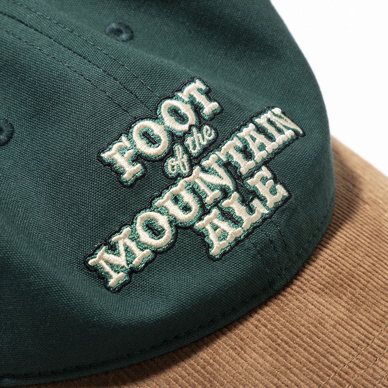 TACOMA FUJI RECORDS - FOOT OF THE MOUNTAIN ALE CAP - GREENxBROWN