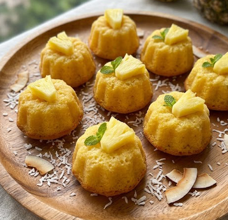 🍍 鳳梨椰子迷你蛋糕 [30件套裝] | 頂級新鮮水果甜品網購